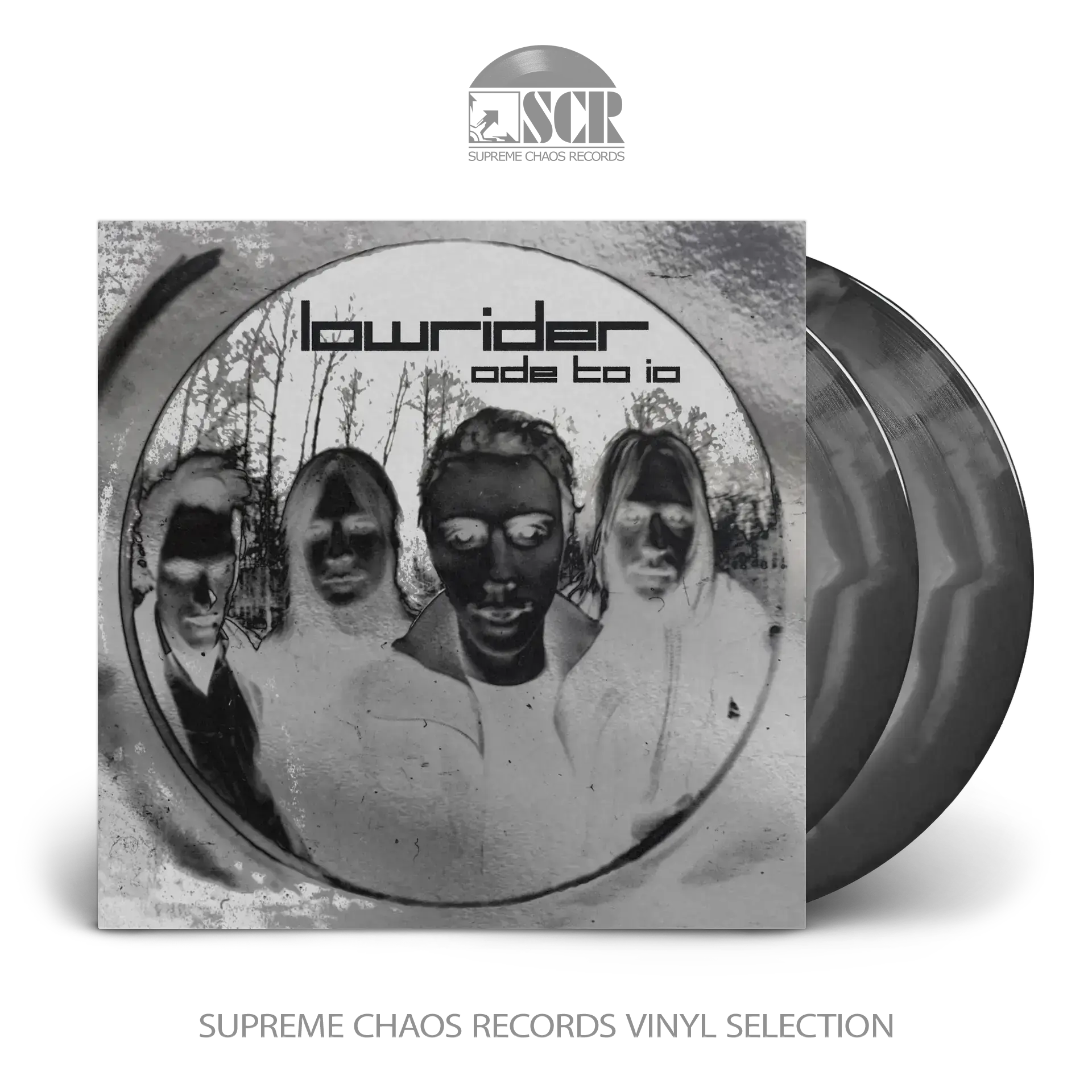 LOWRIDER · Ode To Io (25th Anniversary Deluxe Edition) | SILVER/WHITE/BLACK 2LP (Stoner Rock/Desert Rock Vinyl)
