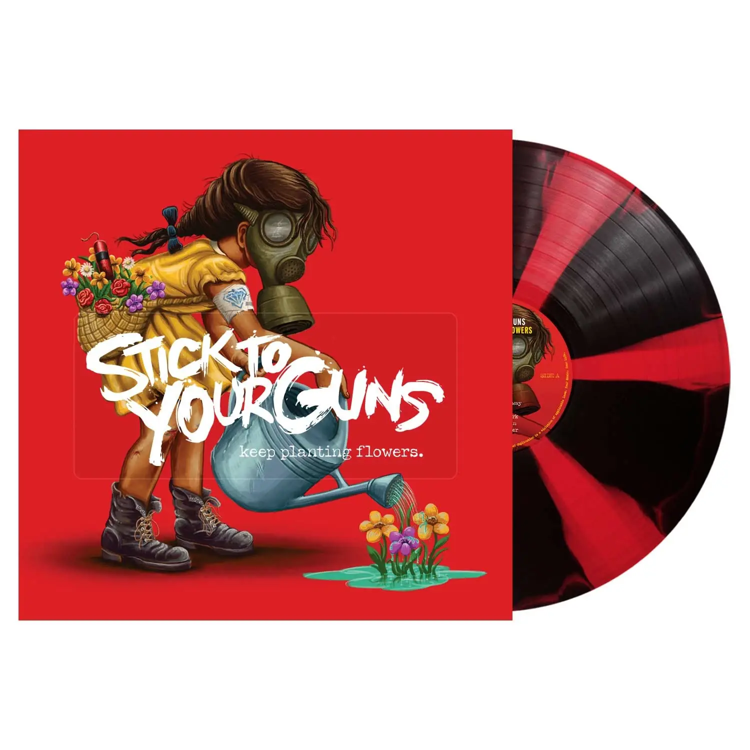 STICK TO YOUR GUNS - Keep Planting Flowers · BLACK/RED CORNETTO LP (Melodic Hardcore Vinyl)