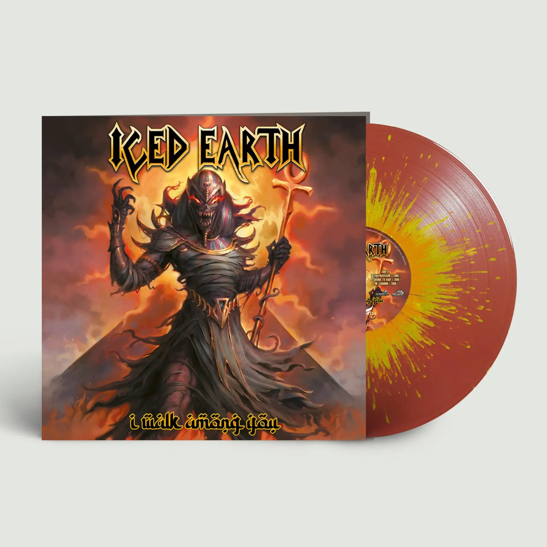 ICED EARTH - I Walk Among You · BRICKRED/YELLOW/ORANGESPLATTER LP (Heavy Metal Vinyl)