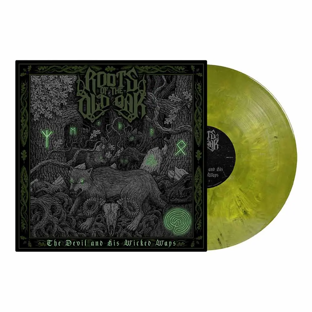 ROOTS OF THE OLD OAK · The Devil And His Wicked Ways | GREEN/YELLOW MARBLED LP (Death Metal Vinyl)