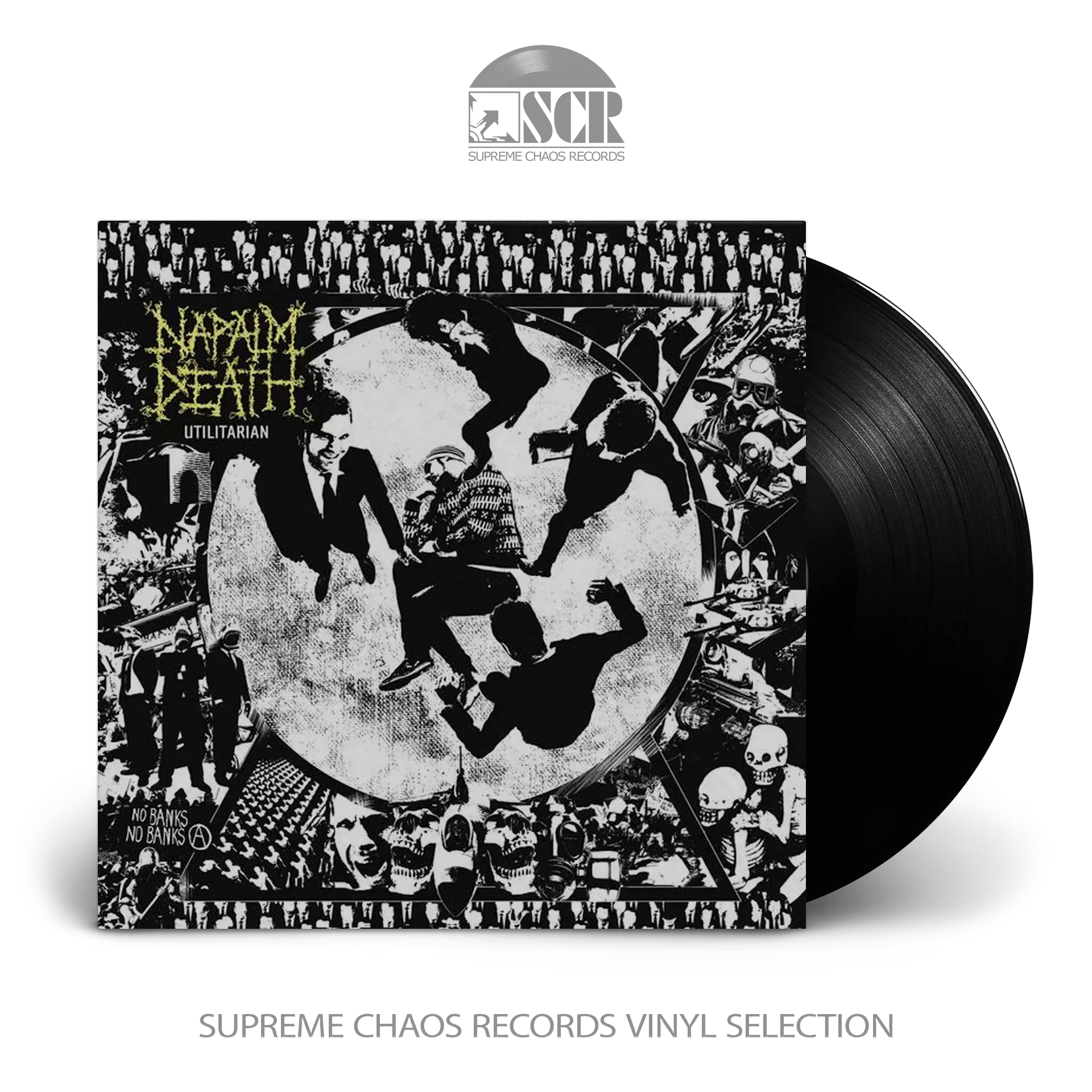 NAPALM DEATH - Utilitarian · BLACK LP (Grindcore Vinyl)