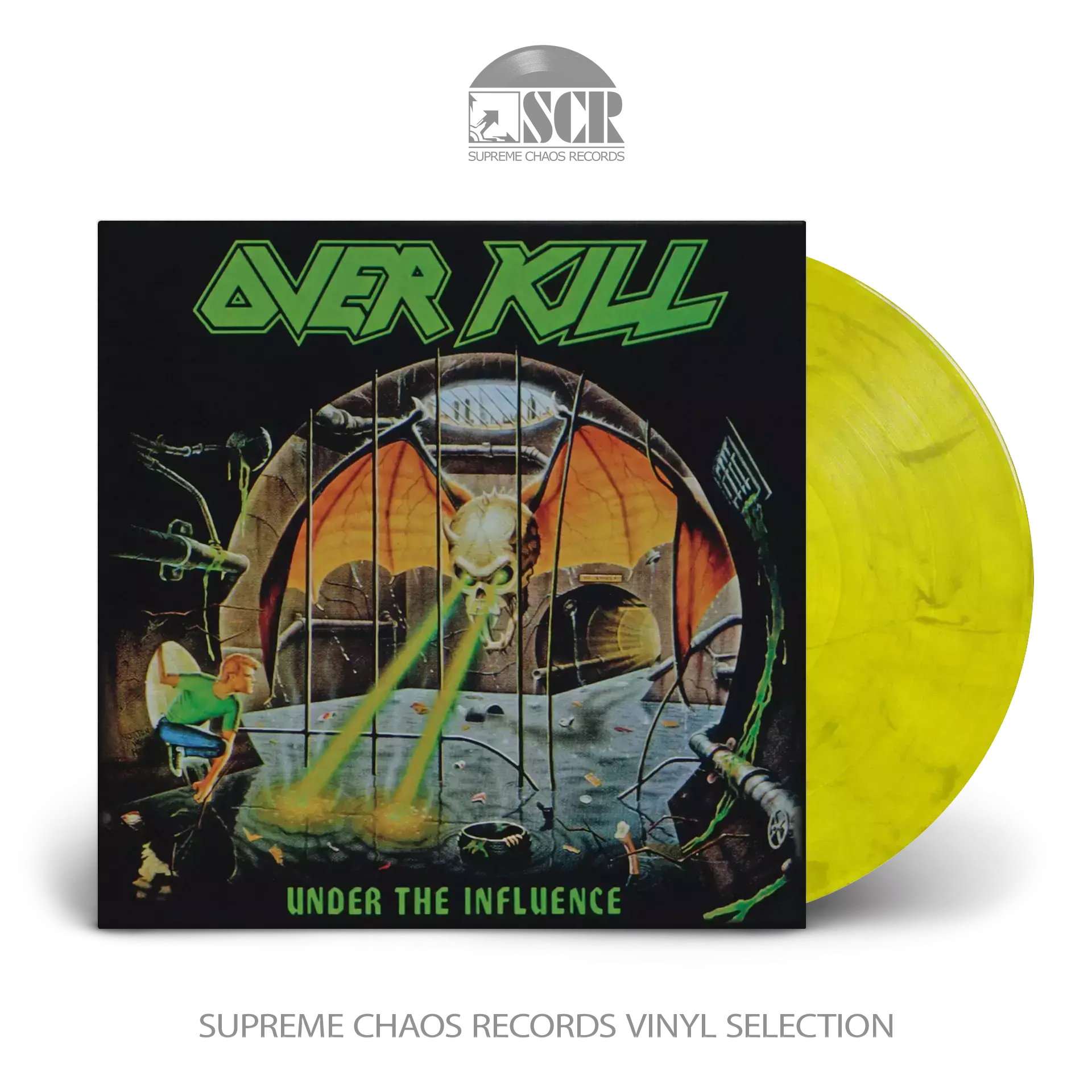 OVERKILL · Under The Influence | YELLOW MARBLED LP OVERKILL · Under The Influence | YELLOW MARBLED LP (Thrash Metal Vinyl)