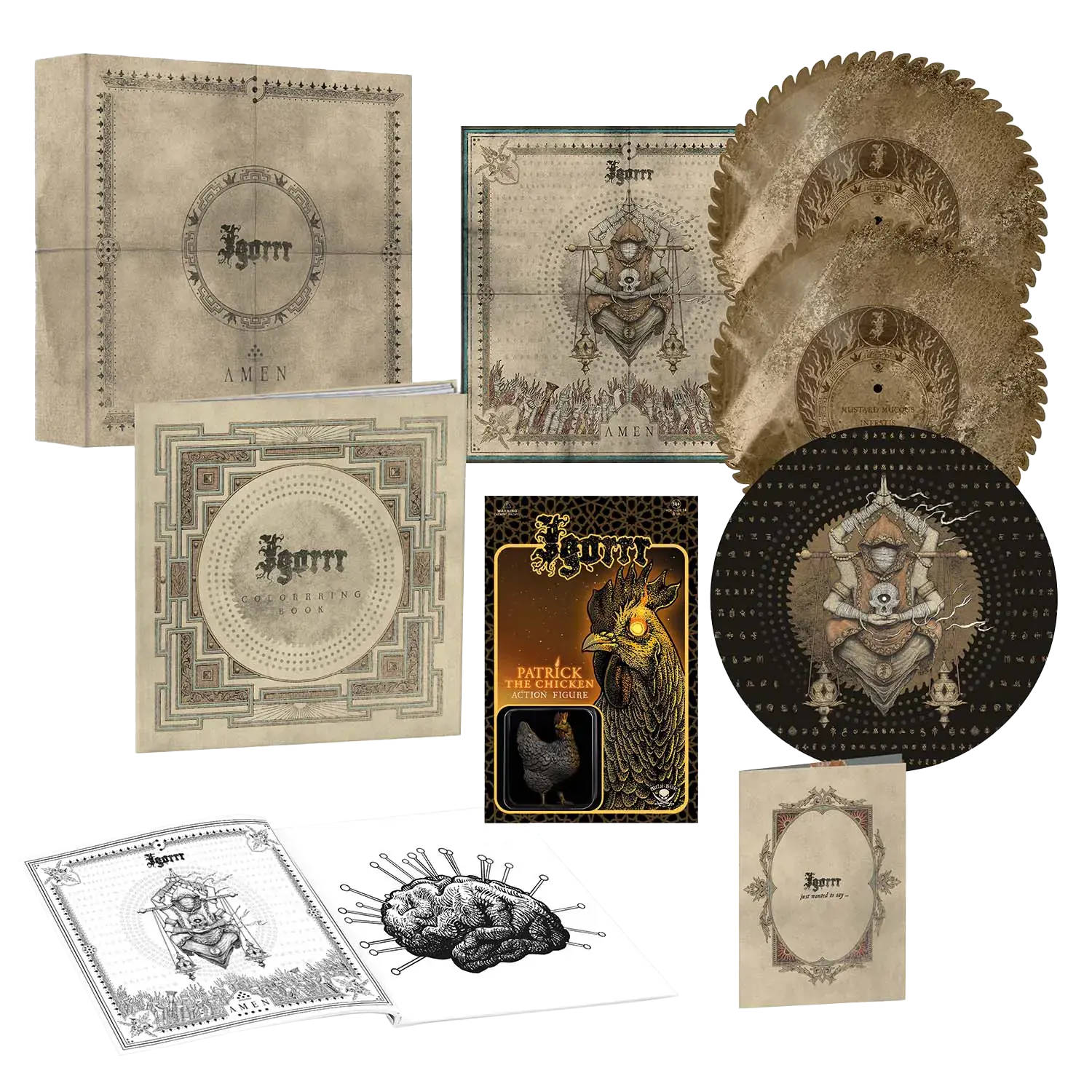 IGORRR - Amen · SAWBLADE 2LP BOX SET IGORRR - Amen · SAWBLADE 2LP BOX SET (Experimental Metal Vinyl)