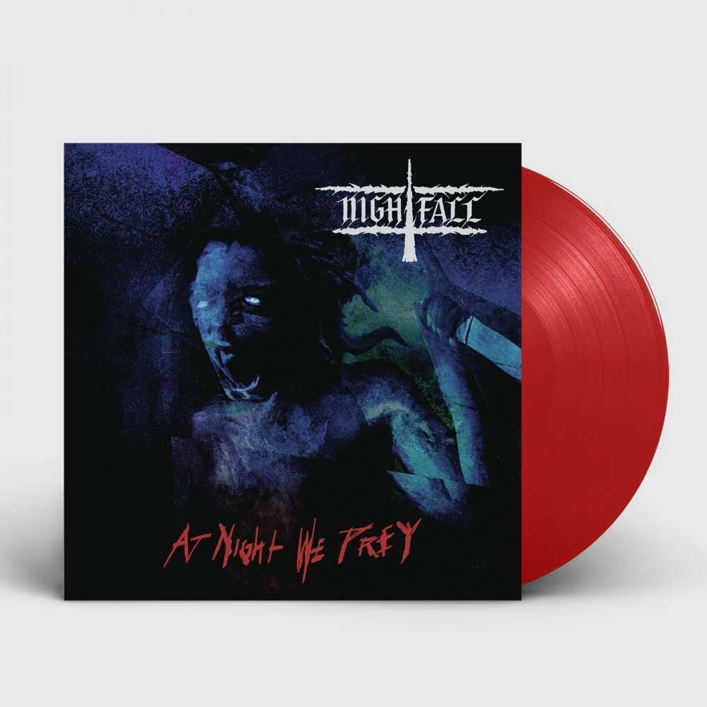 NIGHTFALL · At Night We Prey | RED LP (Death Metal Vinyl)