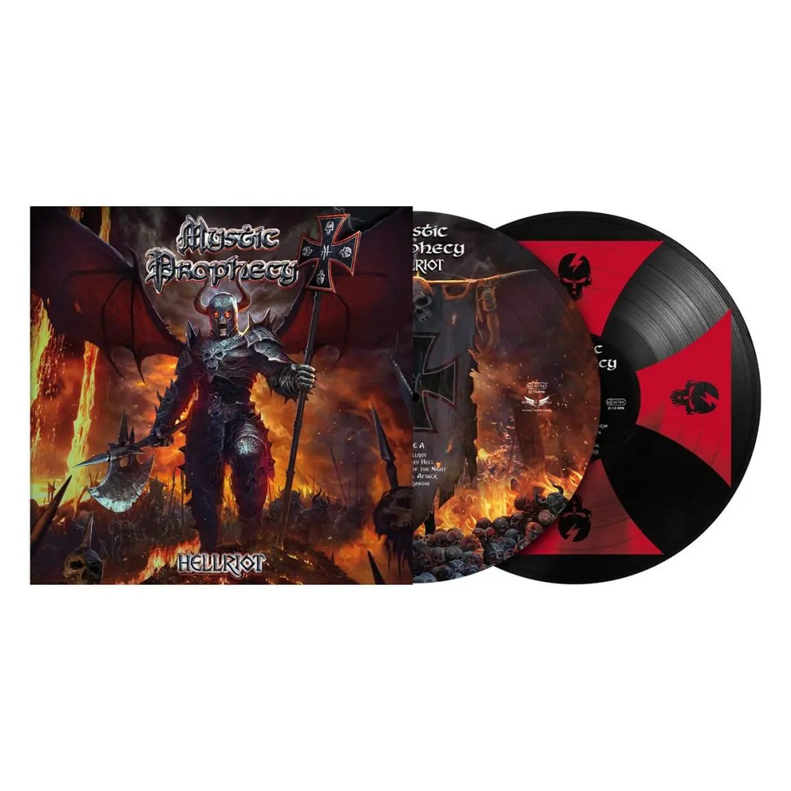 MYSTIC PROPHECY - Hellriot (Red Cross) · PICTURE DISC LP MYSTIC PROPHECY - Hellriot (Red Cross) · PICTURE DISC LP (Power Metal Vinyl)