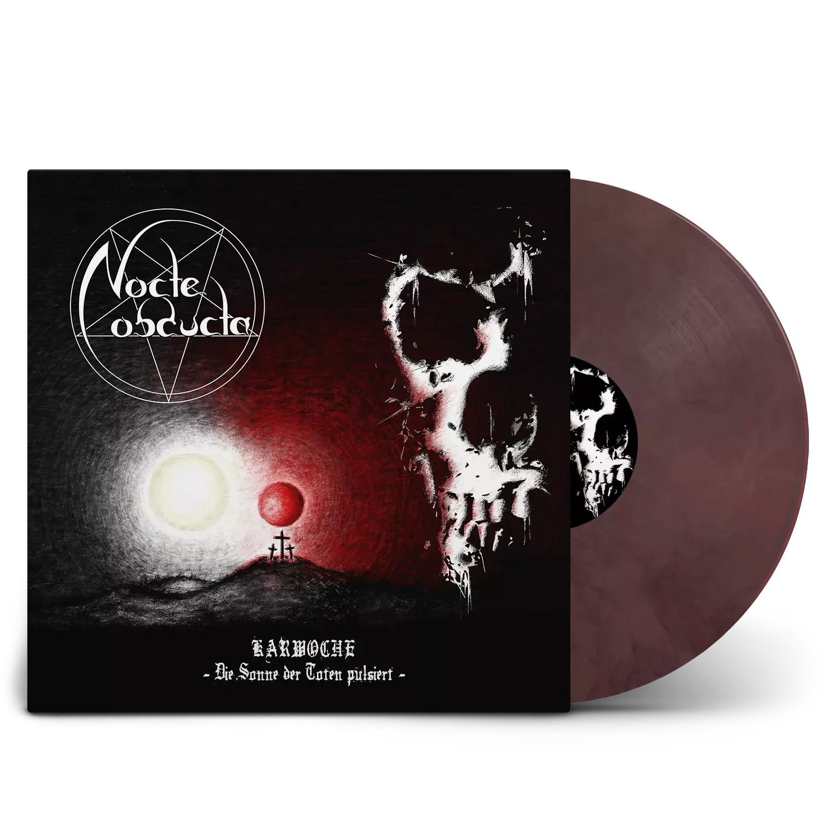 NOCTE OBDUCTA · Karwoche – Die Sonne der Toten pulsiert | CLEAR/RED MARBLED LP (Black Metal Vinyl)