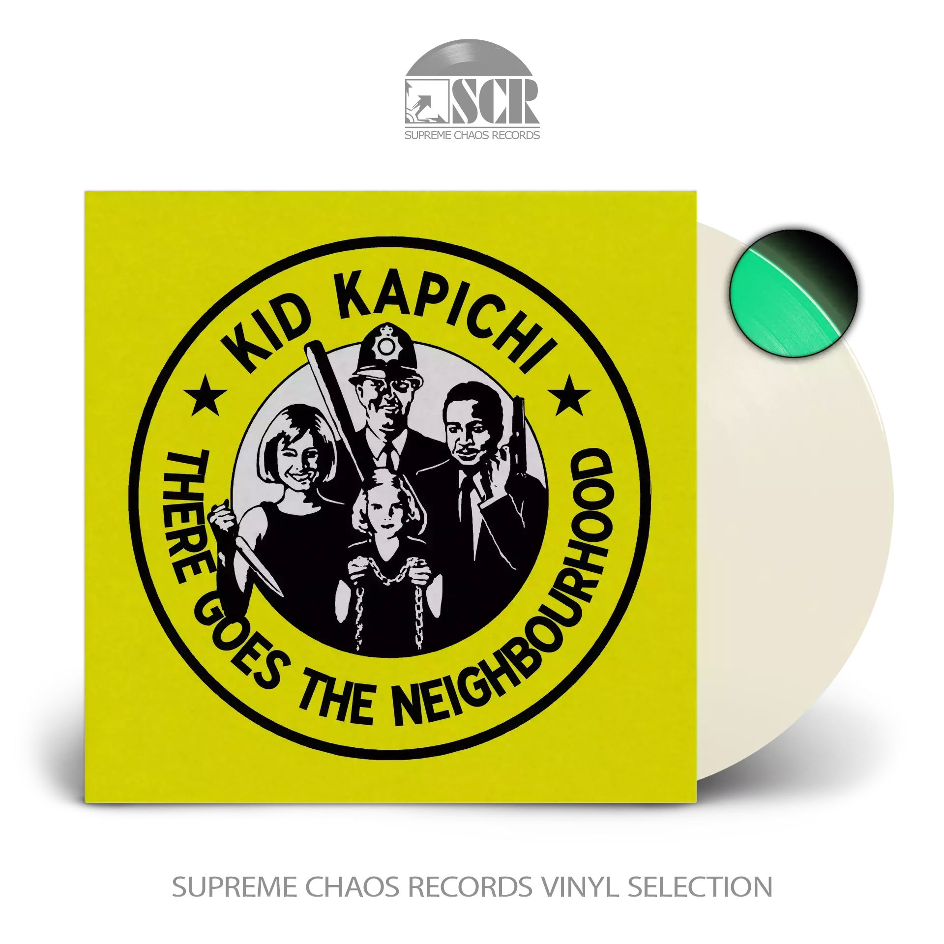 KID KAPICHI - There Goes The Neighbourhood · GLOW IN THE DARK LP (Alternative Rock Vinyl)