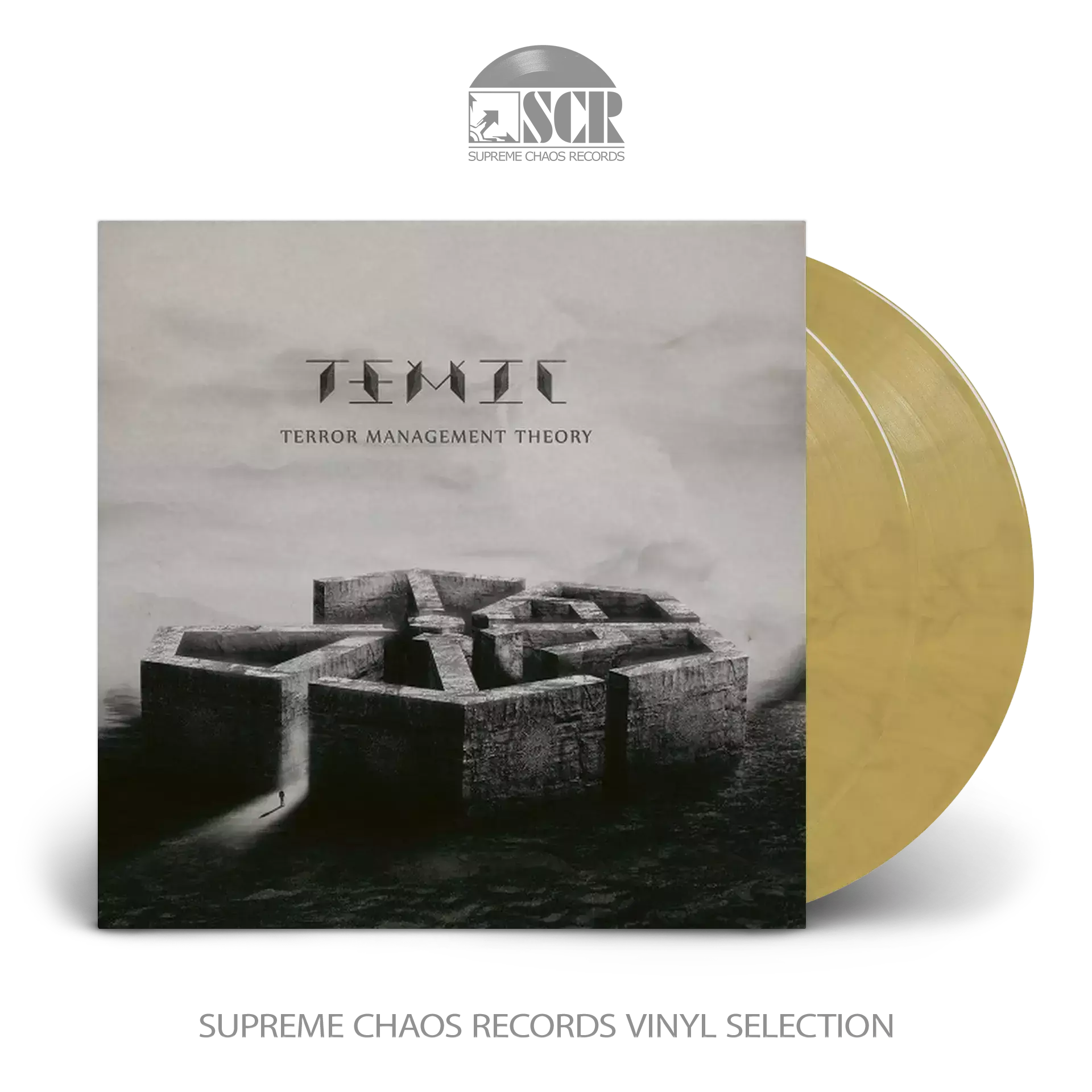 TEMIC · Terror Management Theory | GOLD/BLACK MARBLED 2LP TEMIC · Terror Management Theory | GOLD/BLACK MARBLED 2LP (Progressive Metal Vinyl)
