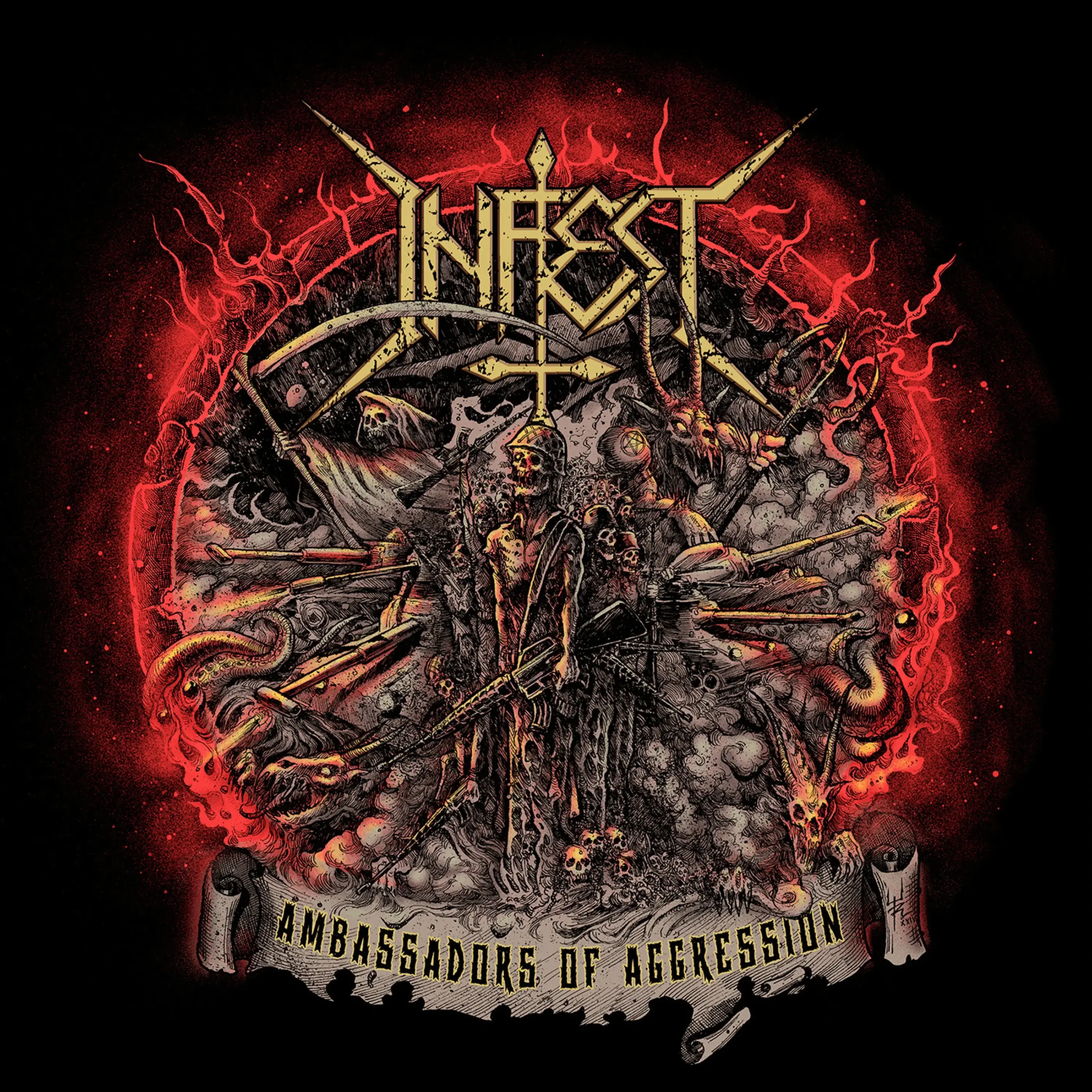 INFEST · Ambassadors Of Aggression | BLACK LP · Bild 1 INFEST · Ambassadors Of Aggression | BLACK LP (Death Metal/Thrash Metal Vinyl) · Bild 1
