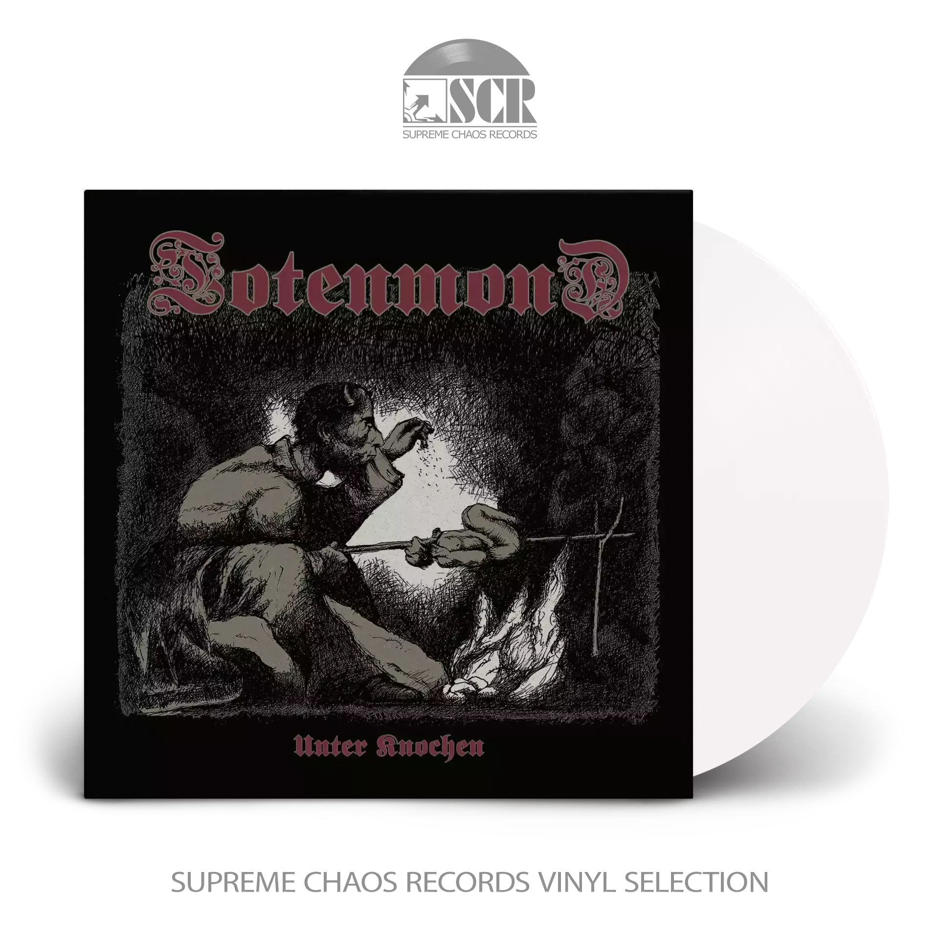 TOTENMOND - Unter Knochen · WHITE LP (Death Metal Vinyl)