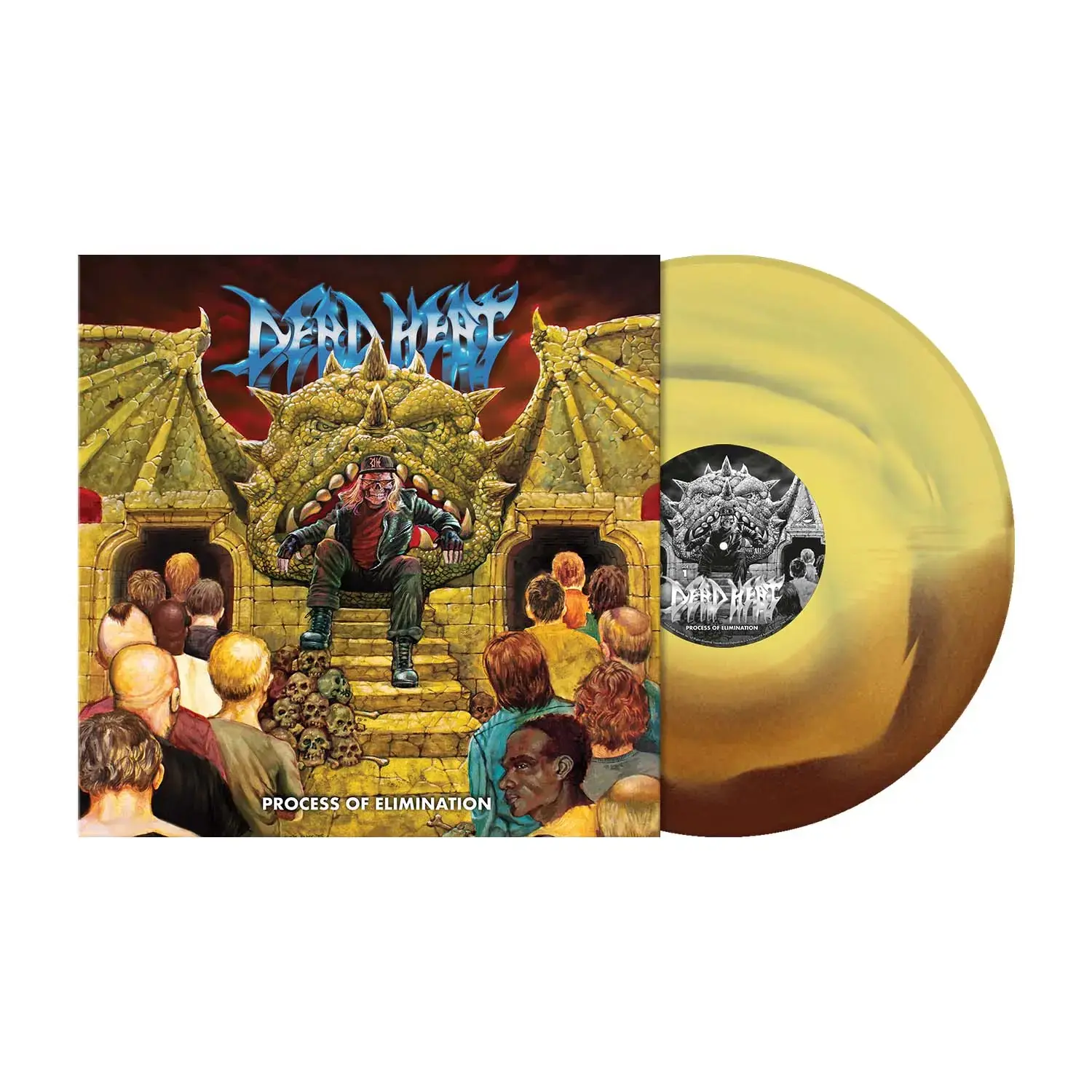 DEAD HEAT - Process Of Elimination · YELLOW/BROWN LP (Thrash Metal/Hardcore Vinyl)