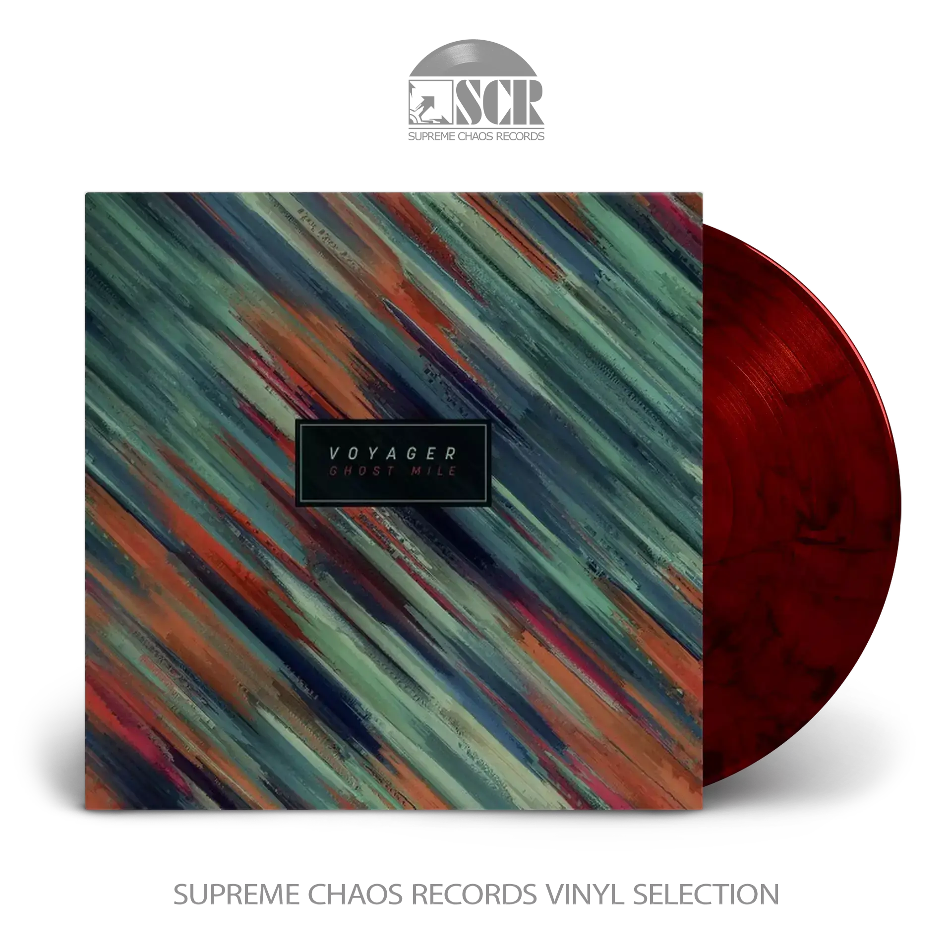 VOYAGER - Ghost Mile · RED/BLACK MARBLED LP (Progressive Metal Vinyl)