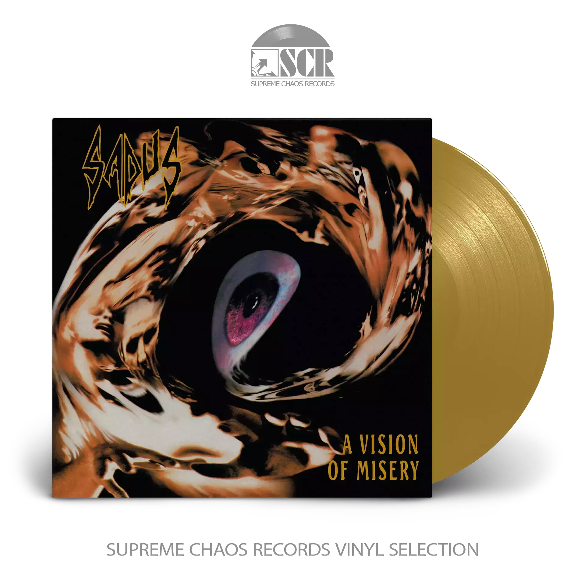 SADUS - A Vision Of Misery · GOLD LP (Thrash Metal Vinyl)