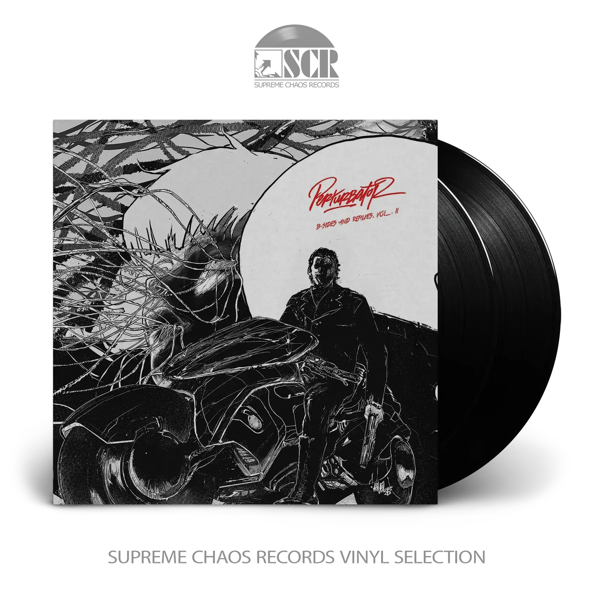 PERTURBATOR - B-Sides And Remixes Vol. II · BLACK 2LP PERTURBATOR - B-Sides And Remixes Vol. II · BLACK 2LP (Dark Electro/Synthwave Vinyl)