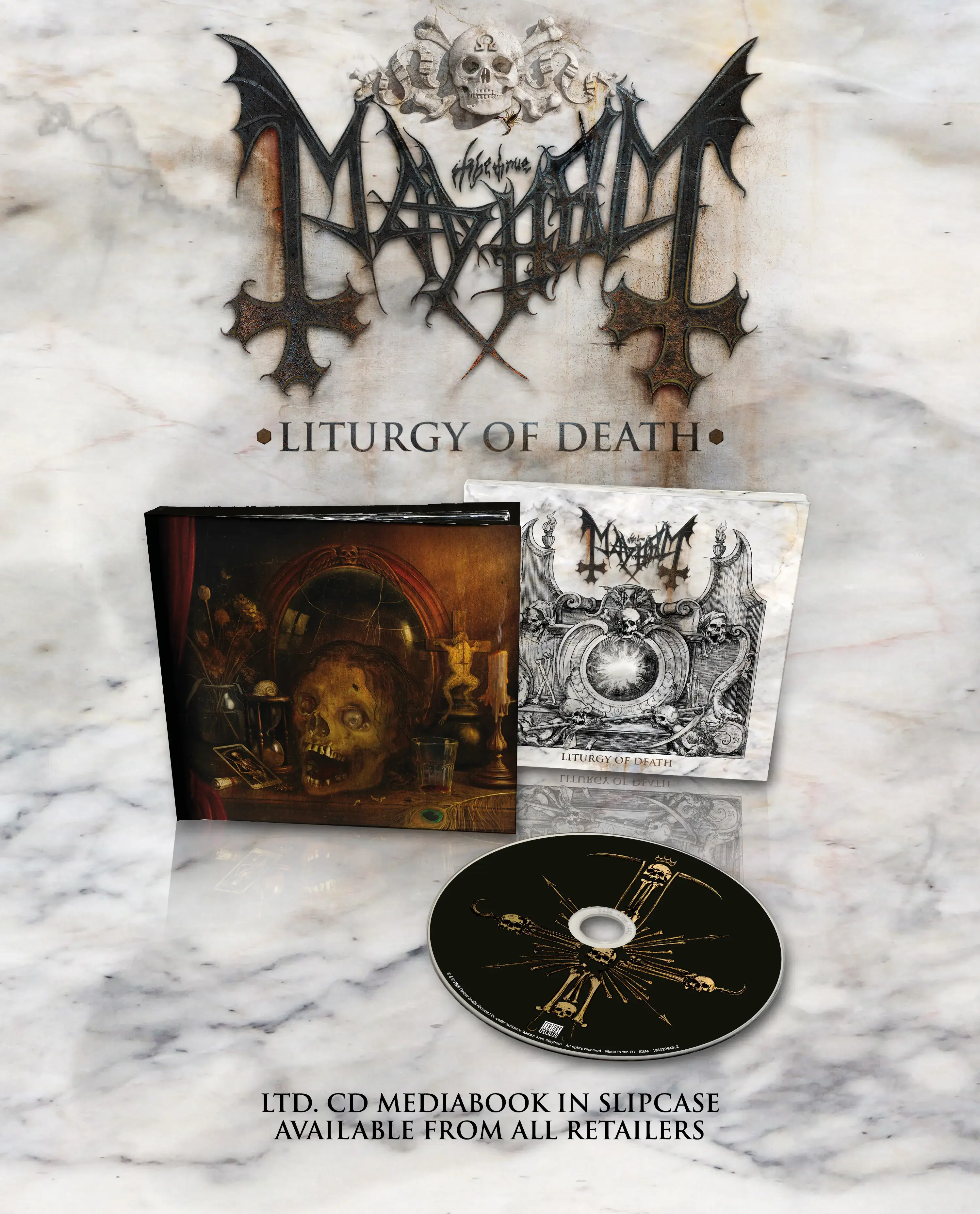 MAYHEM - Liturgy Of Death · CD MEDIABOOK (Black Metal CDs)