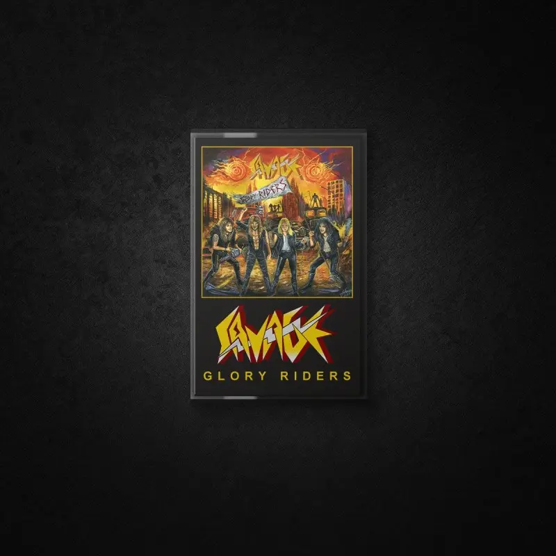 SAVAGE · Glory Riders | ORANGE TAPE (Heavy Metal Tapes)