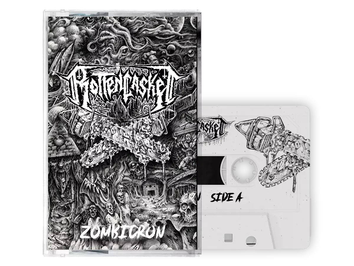 ROTTEN CASKET · Zombicron | WHITE TAPE ROTTEN CASKET · Zombicron | WHITE TAPE (Death Metal Tapes)