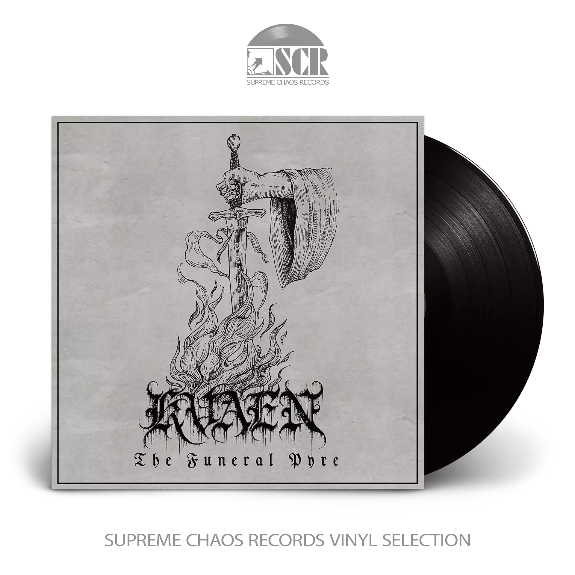 KVAEN · Funeral Pyre | BLACK LP (Black Metal Vinyl)