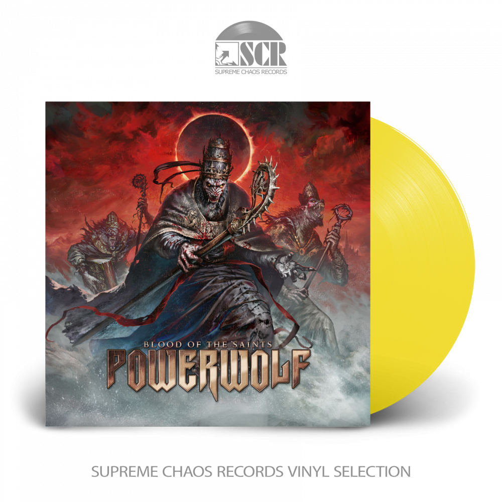 POWERWOLF - Blood Of The Saints 10th Anniversary Edition · CLEAR/YELLOW LP POWERWOLF - Blood Of The Saints 10th Anniversary Edition · CLEAR/YELLOW LP (Heavy Metal Vinyl)