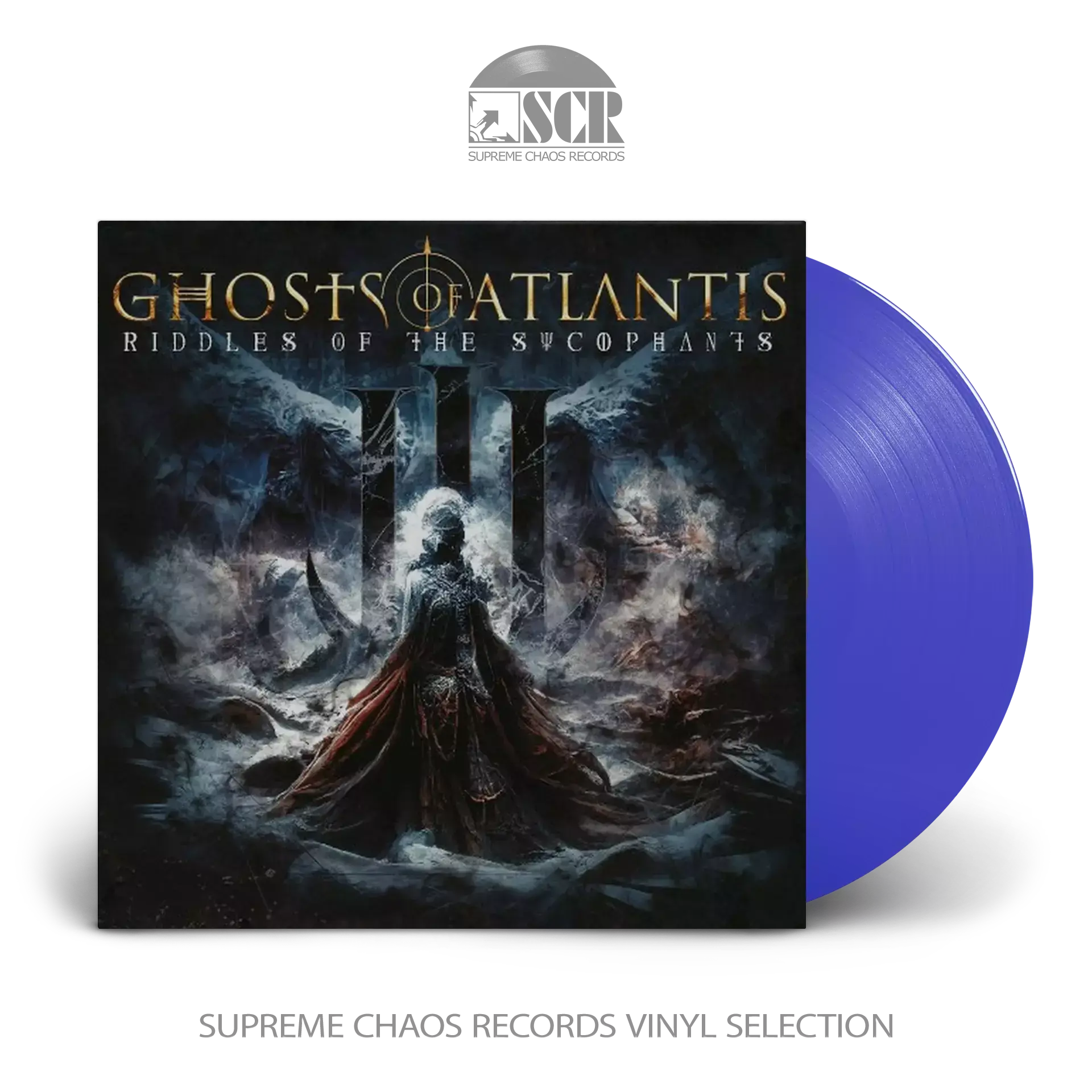 GHOSTS OF ATLANTIS - Riddles Of The Sycophants · BLUE LP GHOSTS OF ATLANTIS - Riddles Of The Sycophants · BLUE LP (Melodic Death Metal Vinyl)