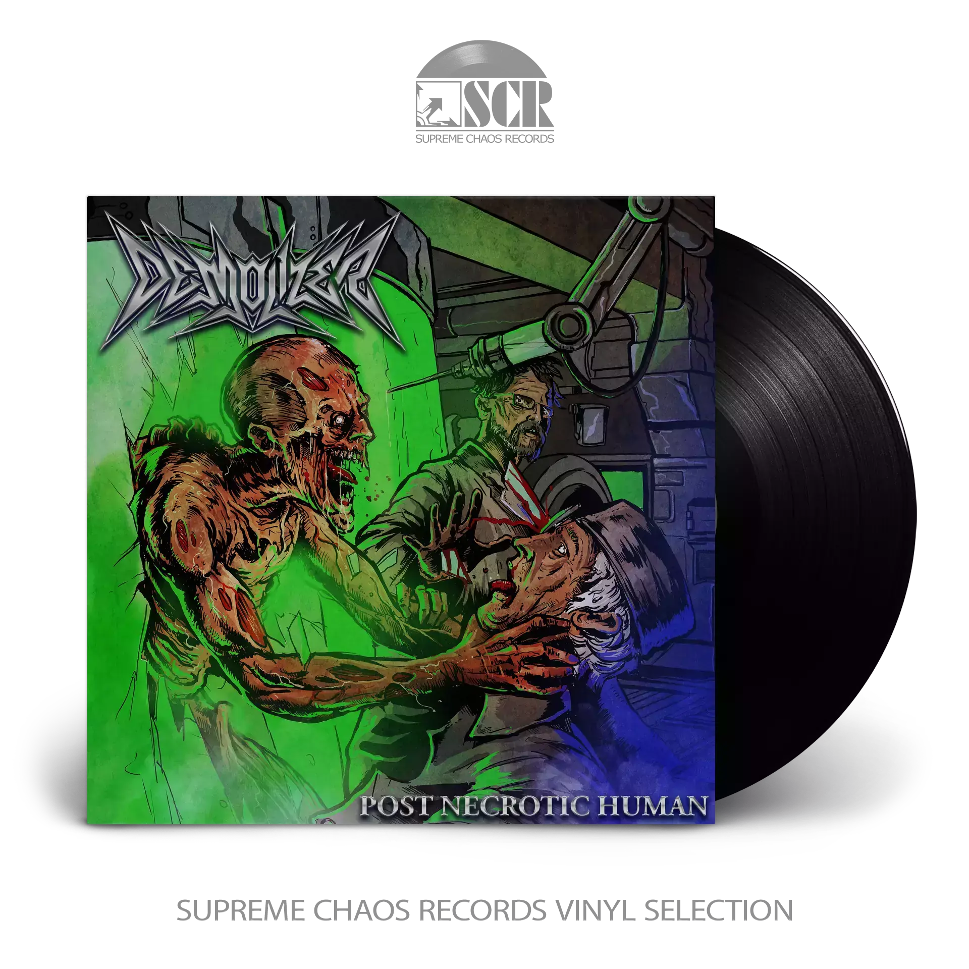 DEMOLIZER · Post Necrotic Human | BLACK LP DEMOLIZER · Post Necrotic Human | BLACK LP (Thrash Metal Vinyl)