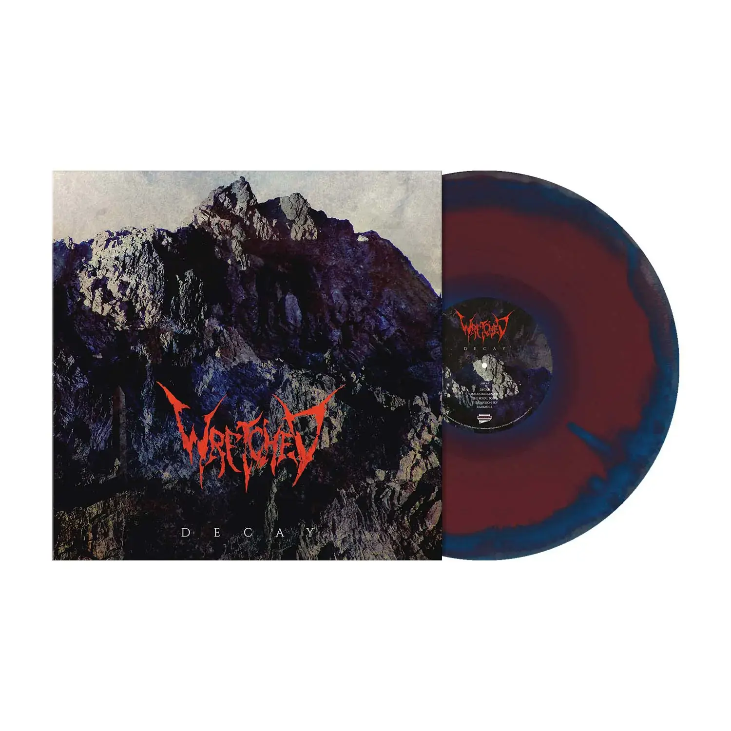 WRETCHED - Decay · THE TRUTH OXBLOOD BLUE SILVER LP (Progressive Metal/Death Metal Vinyl)