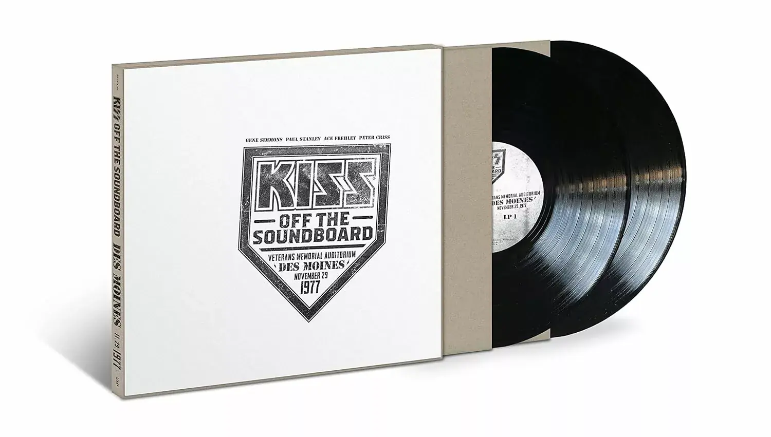 KISS · Off The Soundboard: Live In Des Moines 1977 | BLACK 2LP KISS · Off The Soundboard: Live In Des Moines 1977 | BLACK 2LP (Hard Rock Vinyl)