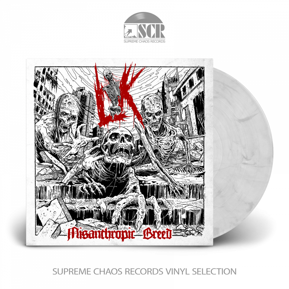 LIK - Misanthropic Breed · WHITE/BLACK LP (Death Metal Vinyl)