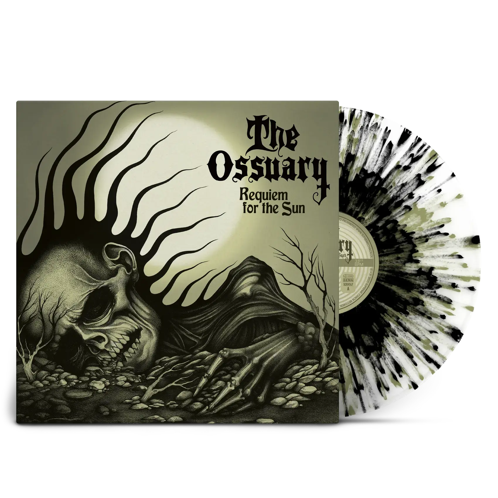 THE OSSUARY - Requiem For The Sun · SPLATTER LP THE OSSUARY - Requiem For The Sun · SPLATTER LP (Doom Metal/Doom Rock/Occult Rock Vinyl)