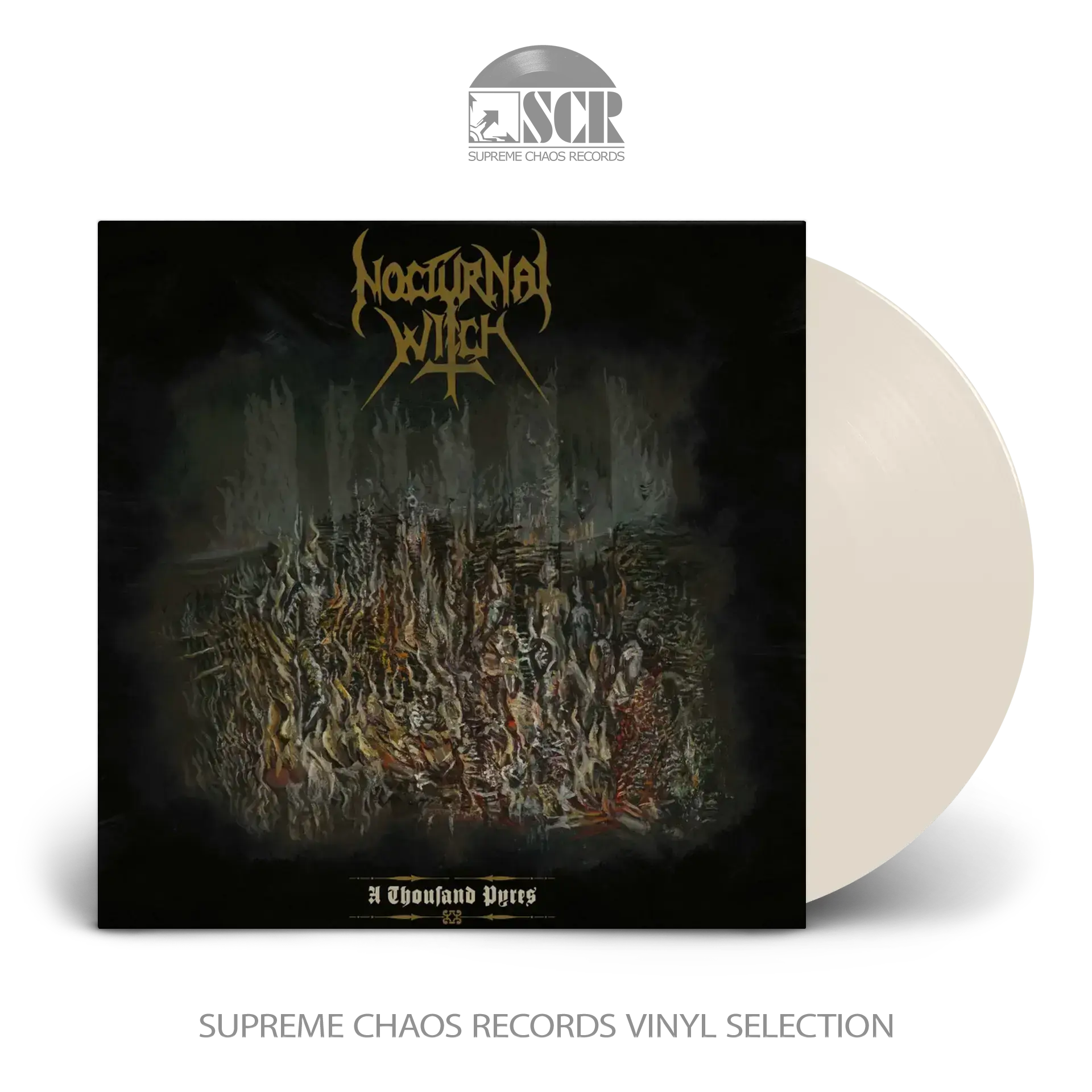 NOCTURNAL WITCH - A Thousand Pyres · BONE LP (Black Metal/Thrash Metal Vinyl)