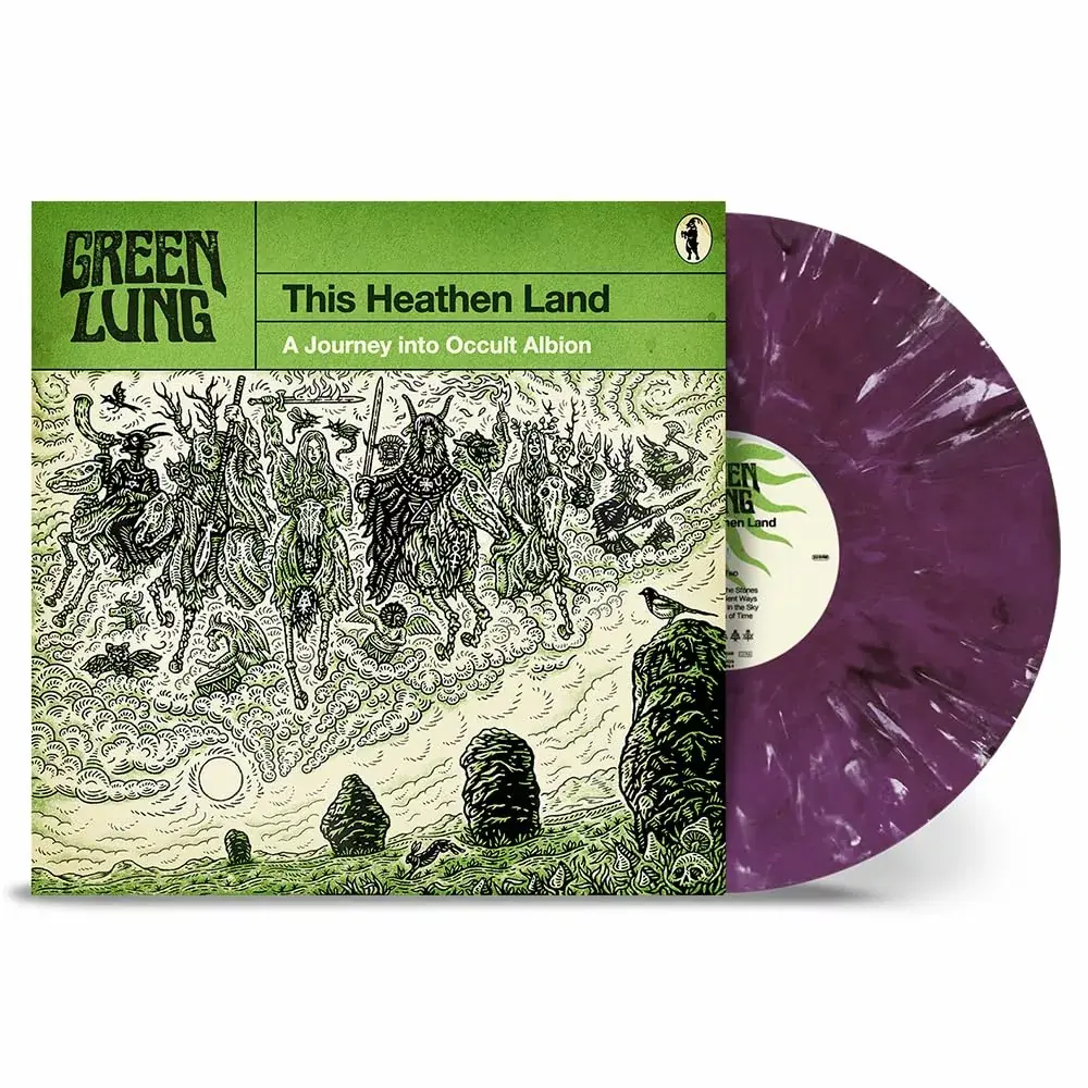 GREEN LUNG - This Heathen Land · TRANSPARENT VIOLET/WHITE MARBLED LP GREEN LUNG - This Heathen Land · TRANSPARENT VIOLET/WHITE MARBLED LP (Stoner Rock Vinyl)