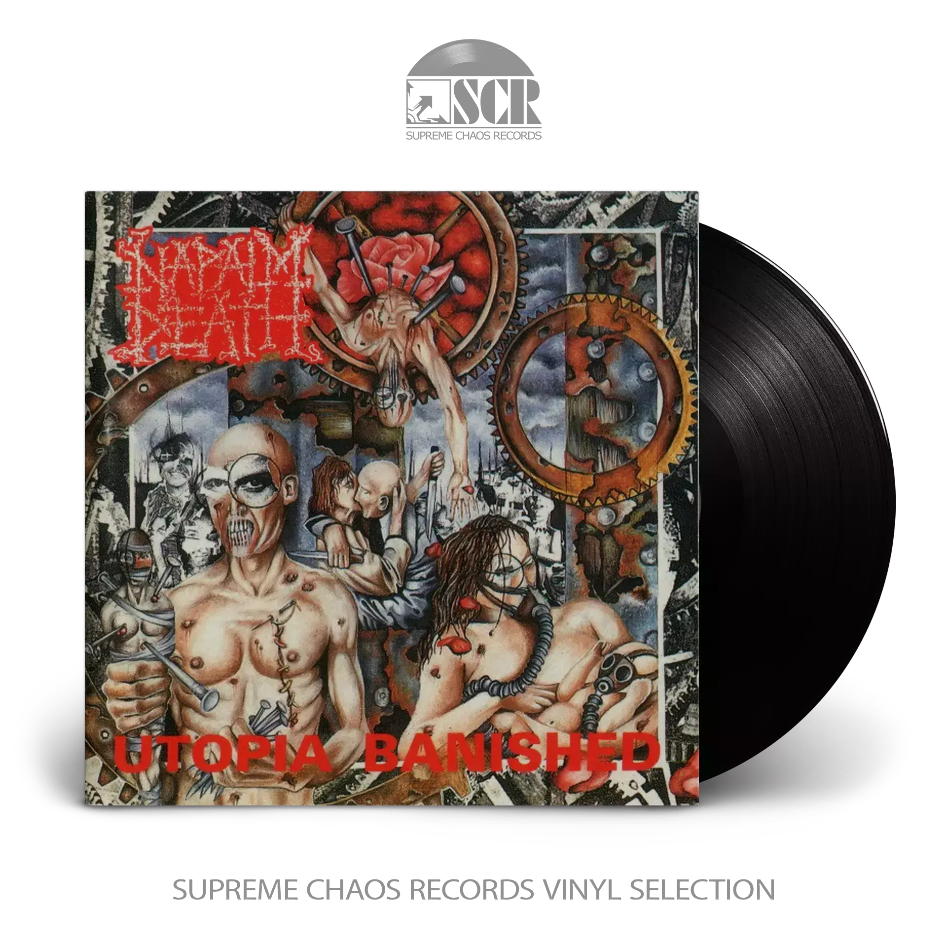 NAPALM DEATH · Utopia Banished (FDR Remaster) | BLACK LP NAPALM DEATH · Utopia Banished (FDR Remaster) | BLACK LP (Grindcore Vinyl)