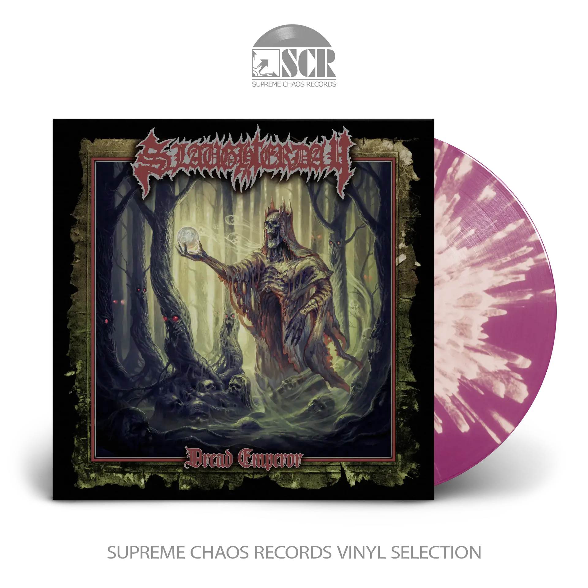SLAUGHTERDAY · Dread Emperor | PURPLE/YELLOW SPLATTER LP (Death Metal Vinyl)
