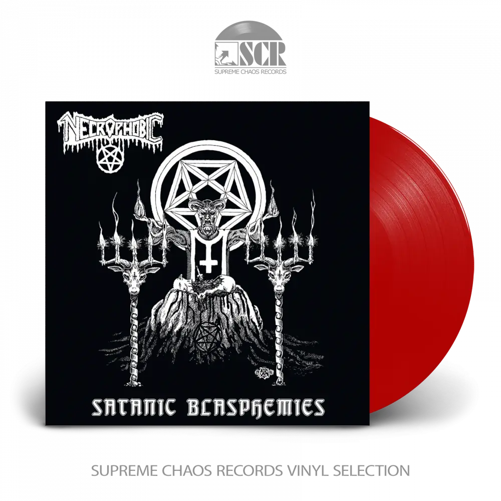 NECROPHOBIC - Satanic Blasphemies · RED LP NECROPHOBIC - Satanic Blasphemies · RED LP (Death Metal Vinyl)
