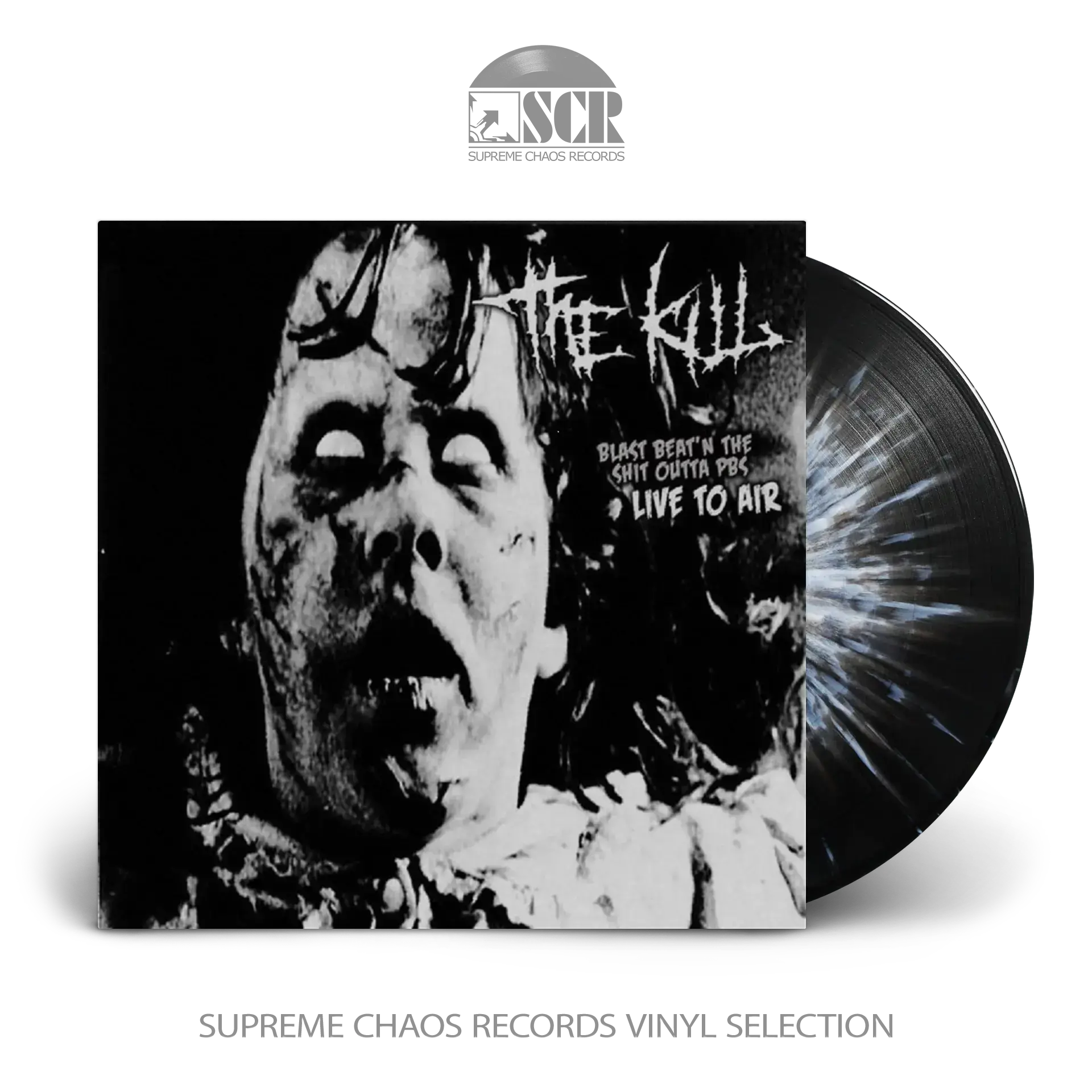 THE KILL - Blast Beat'n The Shit Outta PBS · SPLATTER 10" LP THE KILL - Blast Beat'n The Shit Outta PBS · SPLATTER 10" LP (Grindcore Vinyl)