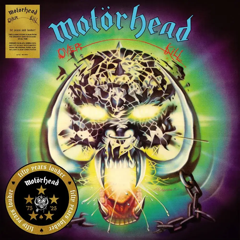 MOTÖRHEAD - Overkill (50 Years) · BLUE/TURQUOISE LP · Bild 1 MOTÖRHEAD - Overkill (50 Years) · BLUE/TURQUOISE LP (Metal Vinyl) · Bild 1