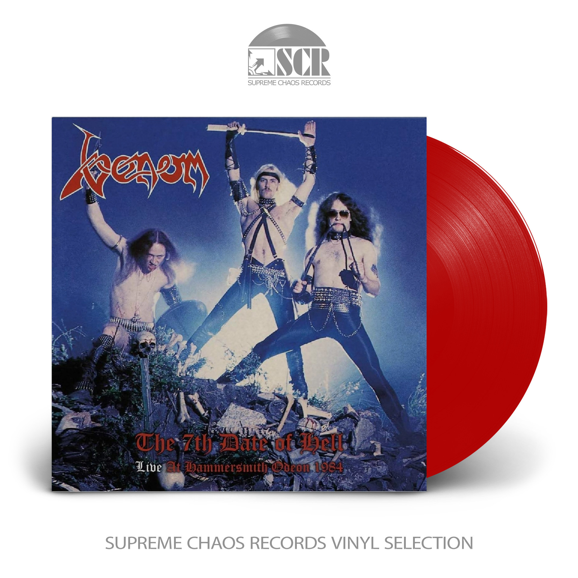 VENOM - The 7Th Date Of Hell - Live At Hammersmith 1984 · RED LP (Black Metal Vinyl)