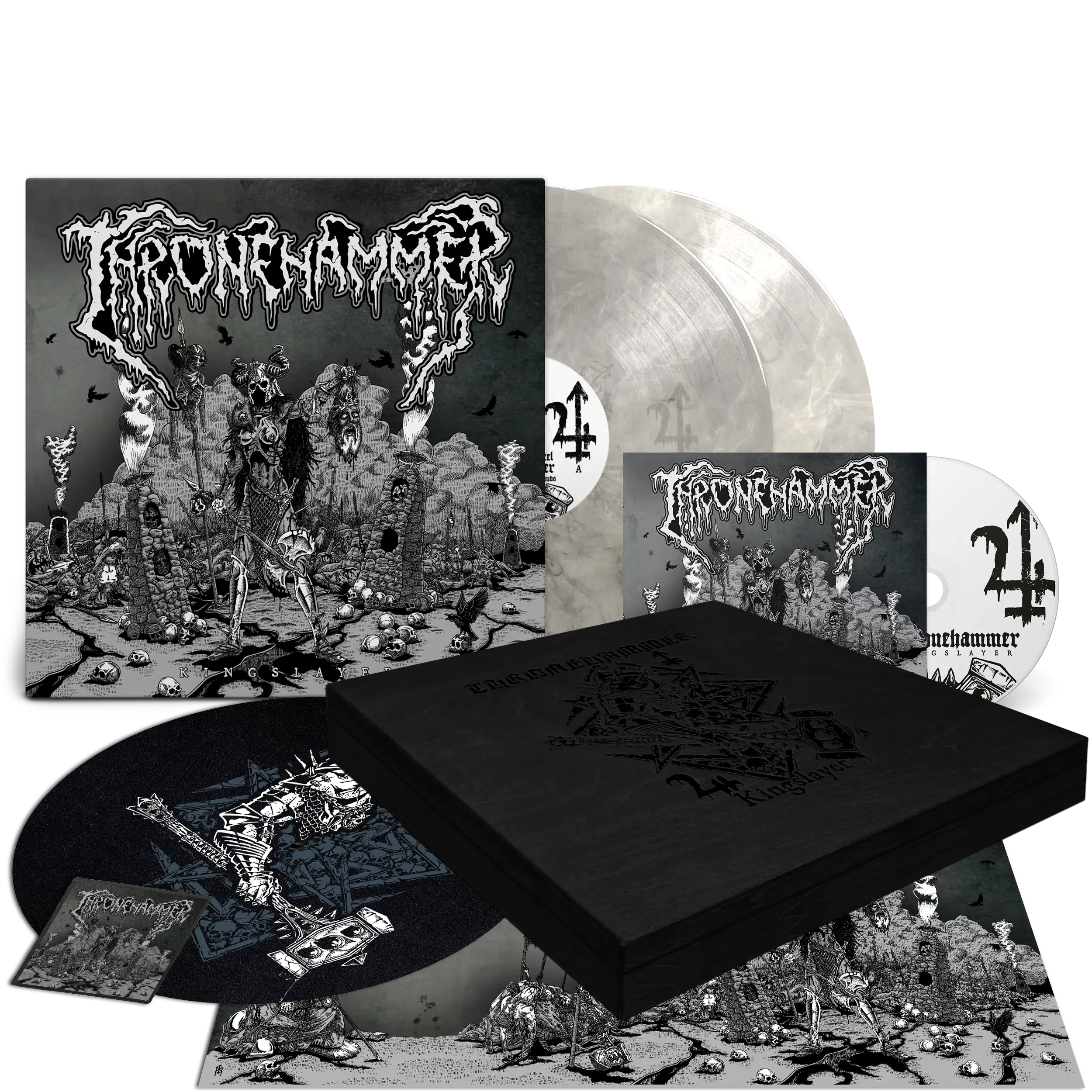 THRONEHAMMER - Kingslayer (Signed) · EXCLUSIVE BOX SET (Doom Metal/Epic Metal/Death Metal Vinyl)