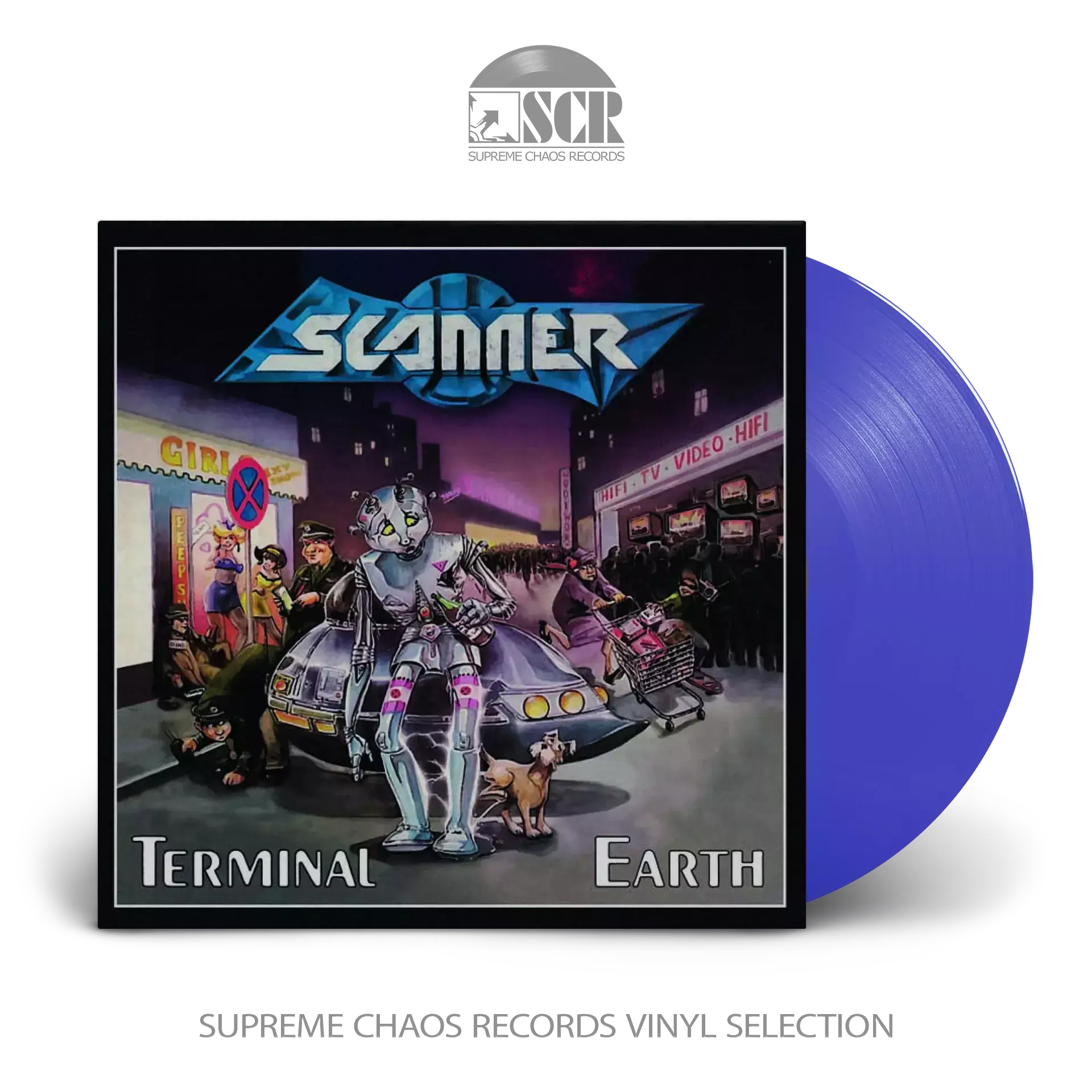 SCANNER · Terminal Earth | BLUE TRANSPARENT LP SCANNER · Terminal Earth | BLUE TRANSPARENT LP (Power Metal Vinyl)