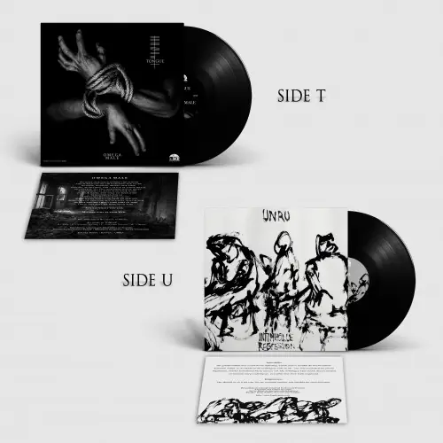 UNRU / TONGUE - Split · BLACK LP (Black Metal Vinyl)