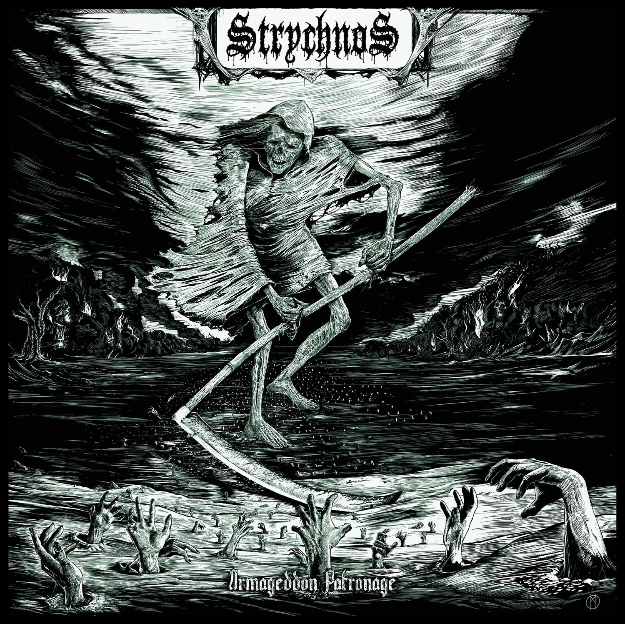 STRYCHNOS - Armageddon Patronage · BLACK LP (Death Metal Vinyl) · Bild 1