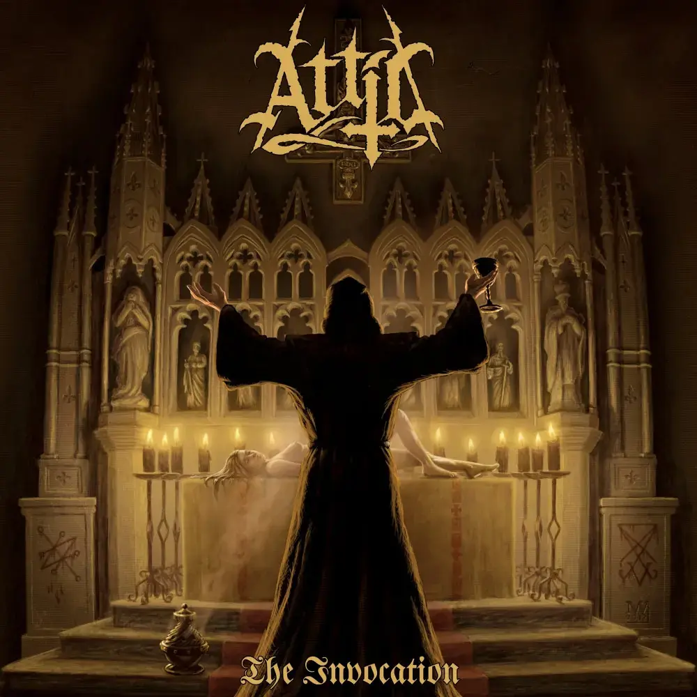 ATTIC - The Invocation · GOLD/BLACK SPLATTER LP · Bild 1 ATTIC - The Invocation · GOLD/BLACK SPLATTER LP (Heavy Metal/Doom Metal Vinyl) · Bild 1