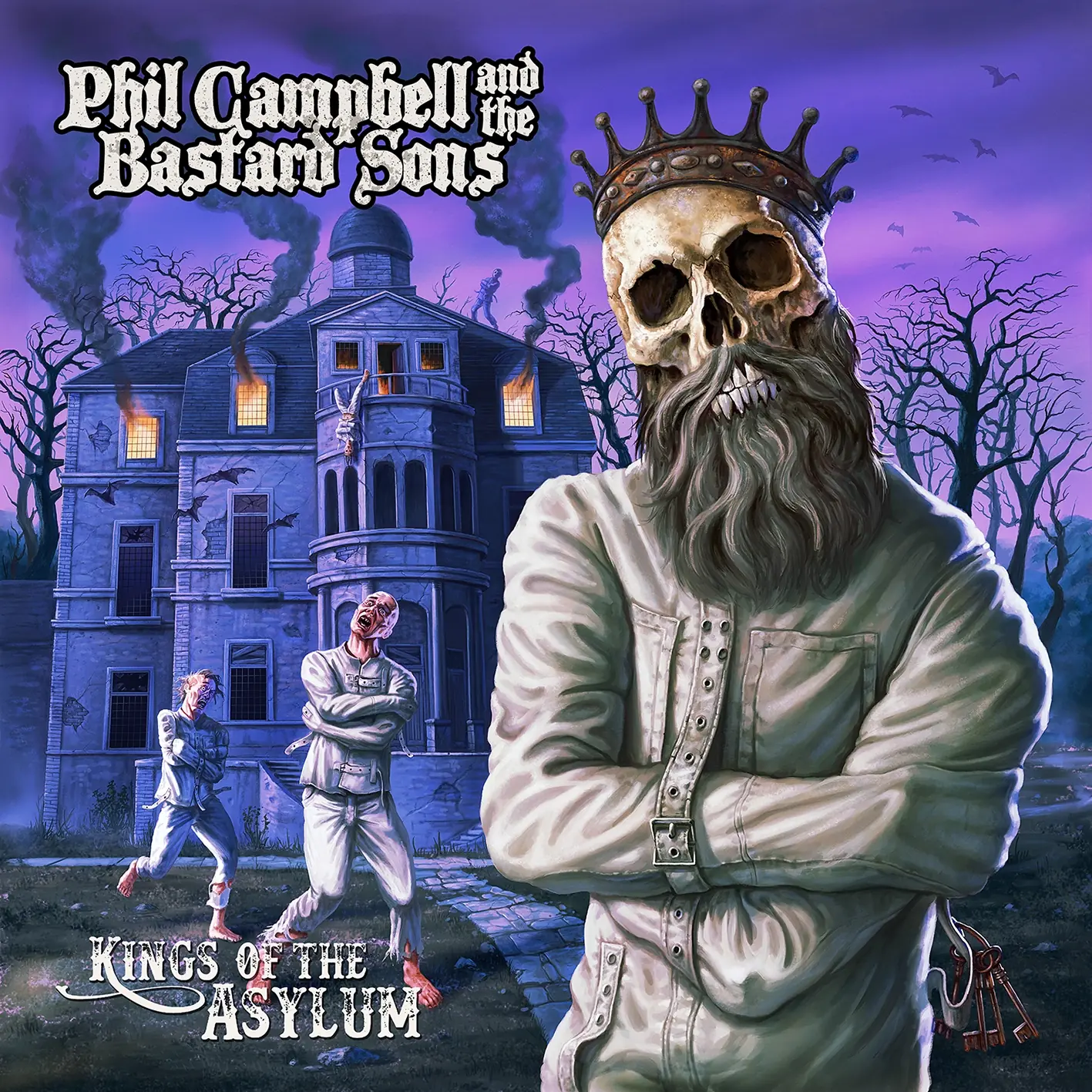 PHIL CAMPBELL AND THE BASTARD SONS · Kings Of The Asylum | PURPLE VINYL · Bild 1 PHIL CAMPBELL AND THE BASTARD SONS · Kings Of The Asylum | PURPLE VINYL (Hard Rock Vinyl) · Bild 1