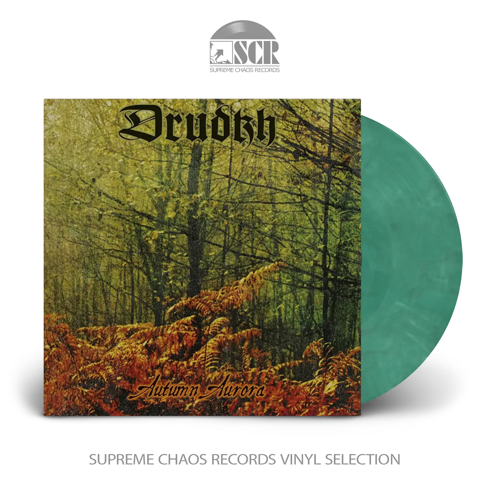 DRUDKH - Autumn Aurora · GREEN/BLACK LP (Pagan Black Metal Vinyl)