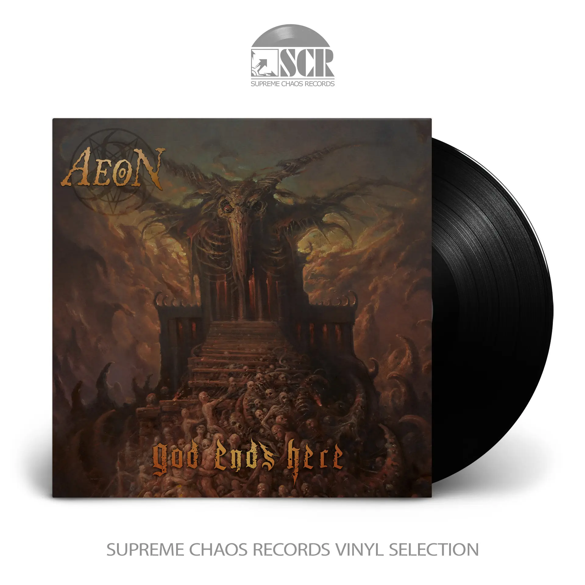 AEON · God Ends Here | BLACK LP AEON · God Ends Here | BLACK LP (Death Metal Vinyl)