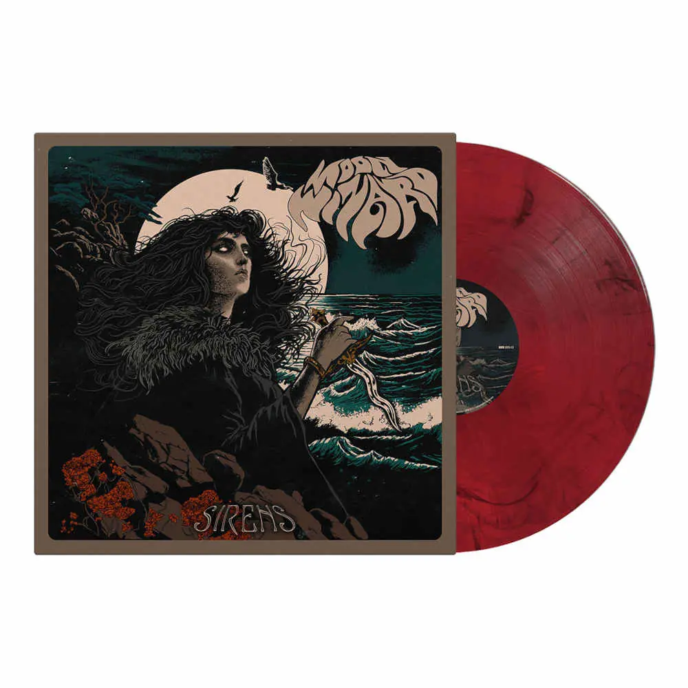 MOON WIZARD - Sirens · RED/BLACK MARBLED LP
