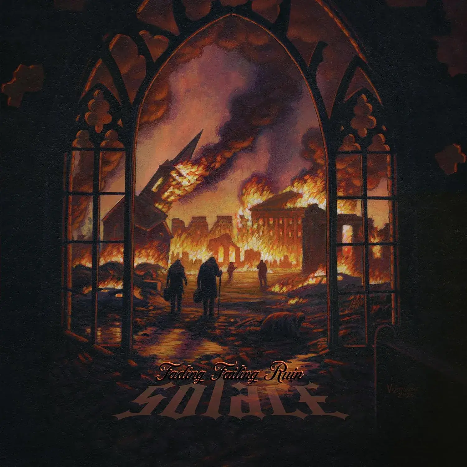 SOLACE · Fading Failing Ruin | BLUE/YELLOW 2LP (Doom Metal Vinyl) · Bild 1