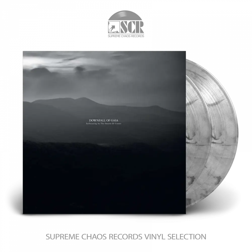 DOWNFALL OF GAIA - Suffocating In The Swarm Of Cranes · CLEAR/BLACK DLP DOWNFALL OF GAIA - Suffocating In The Swarm Of Cranes · CLEAR/BLACK DLP (Post Metal Vinyl)
