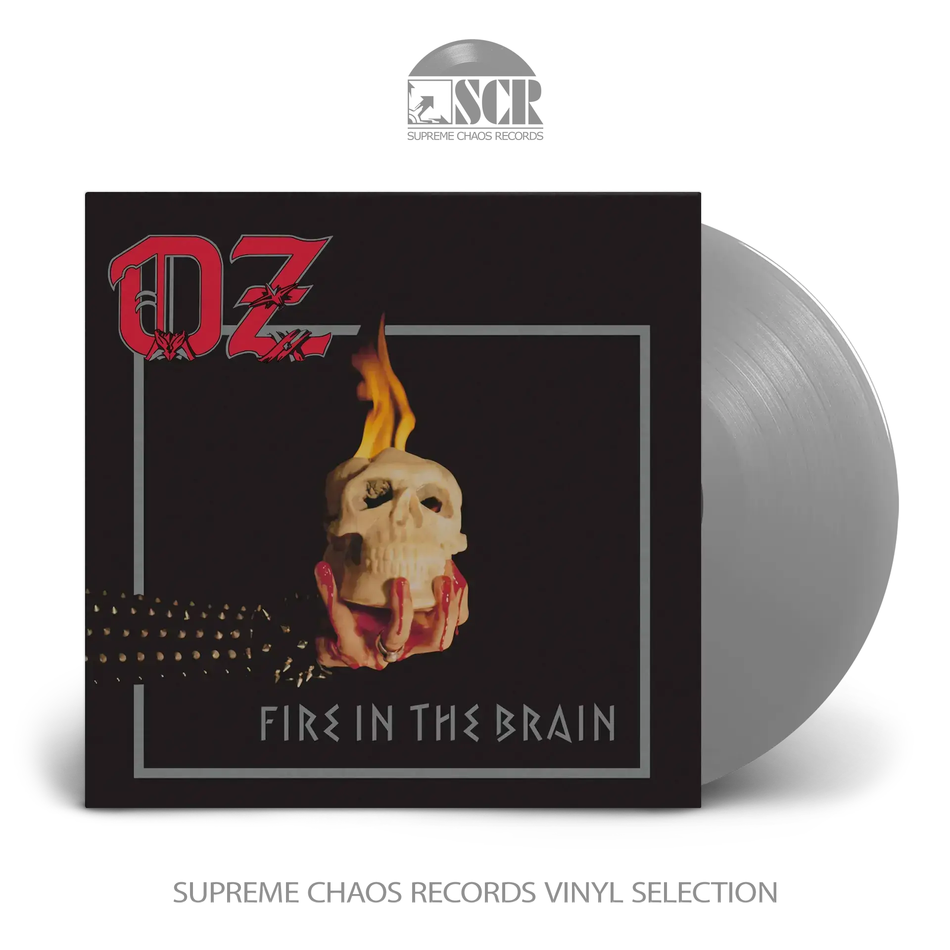 OZ · Fire in the Brain | SILVER LP (Heavy Metal Vinyl)