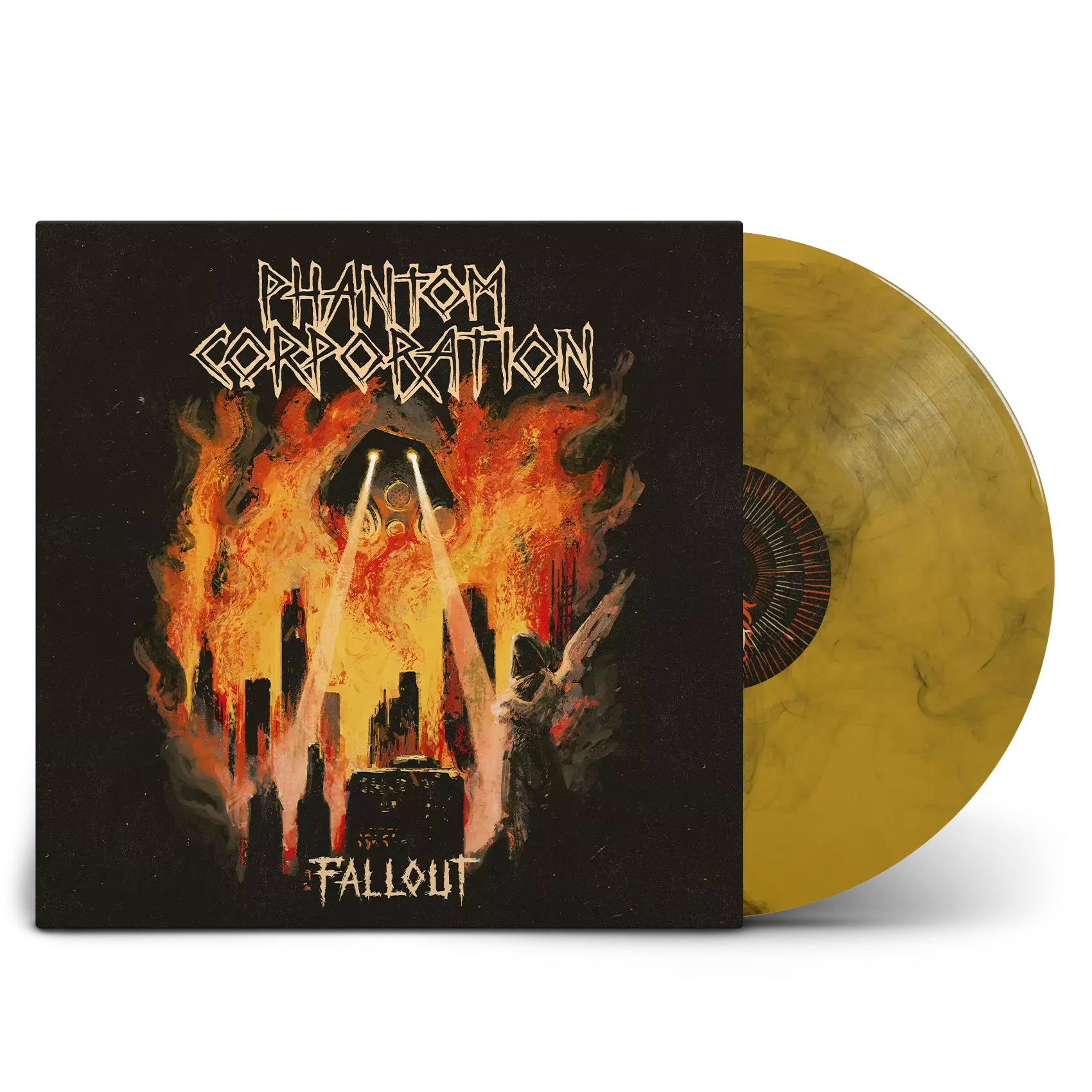 PHANTOM CORPORATION - Fallout · ORANGE/BLACK LP PHANTOM CORPORATION - Fallout · ORANGE/BLACK LP (Death Metal Vinyl)